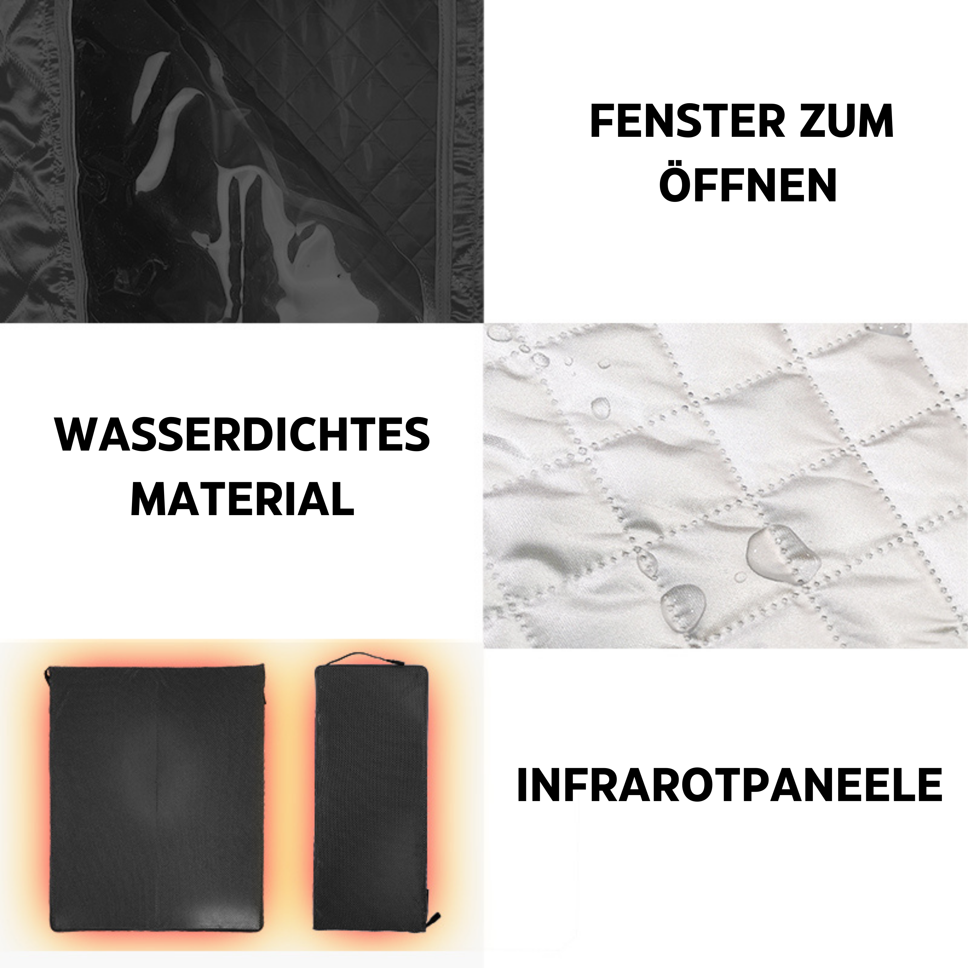 Cabina de infrarrojos portátil 90x90x190 cm