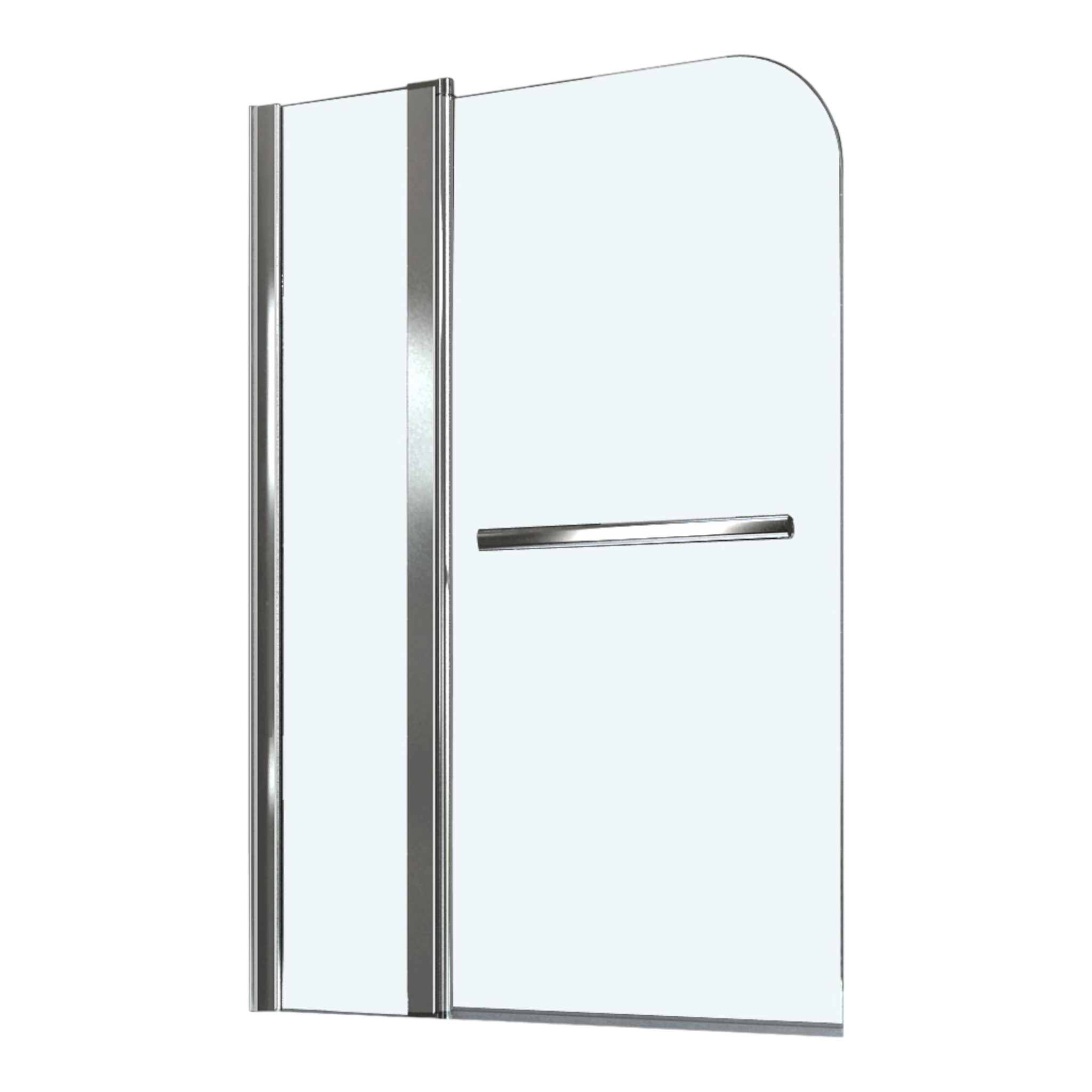 LIMPOPO shower partition 109.5-110.5x140 cm chrome