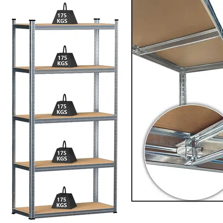 Estante de zinc resistente 90x40x180 cm