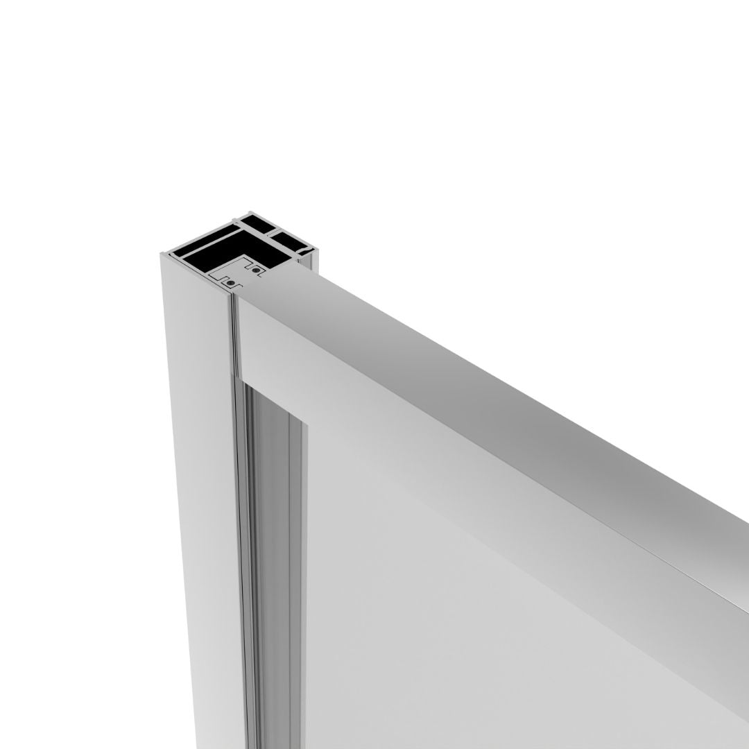 Corner shower sliding door SLIMLINE chrome Easy-Clean in 5 different sizes