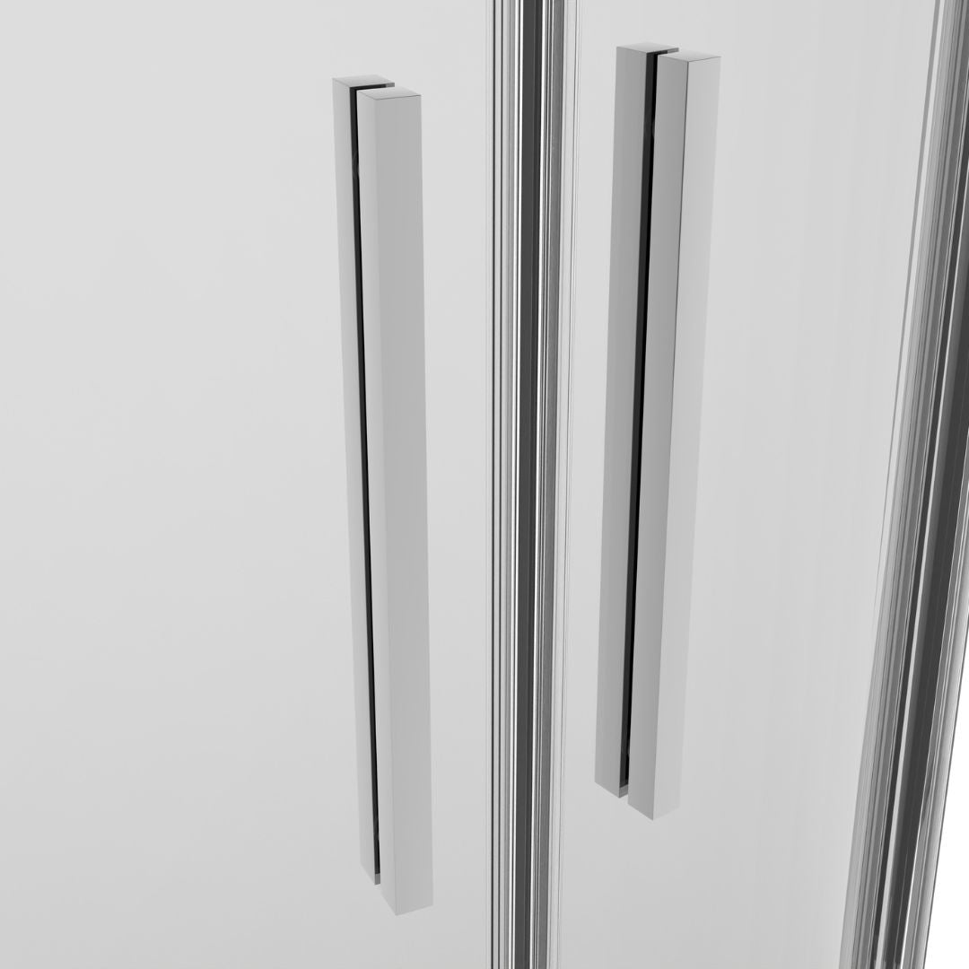 Corner shower sliding door SLIMLINE chrome Easy-Clean in 5 different sizes