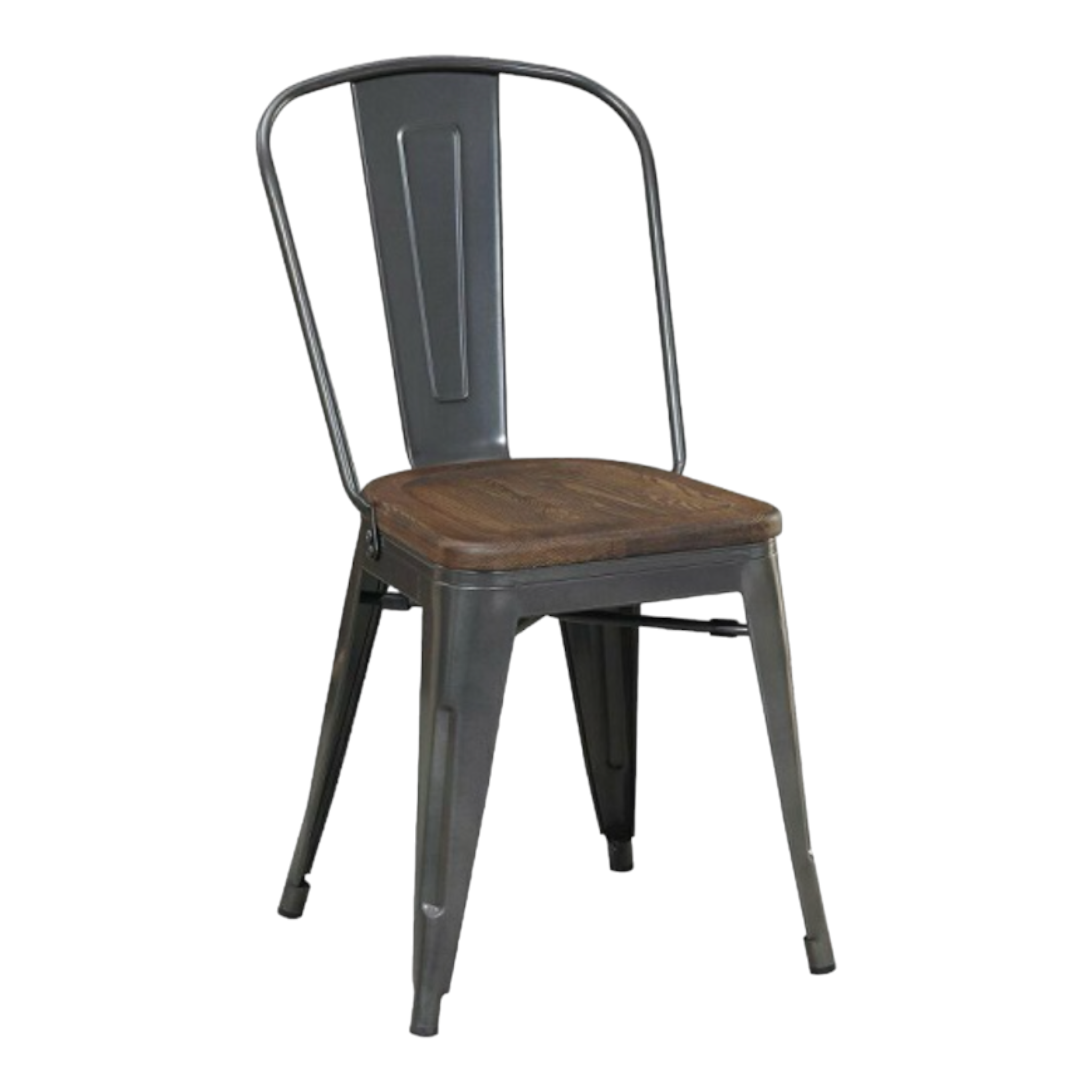 Silla Emilia de metal.