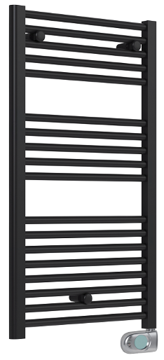 Radiador eléctrico de diseño INNSBRUCK 920x480 mm, negro mate