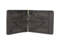 Folding table rattan look 180x74x74 cm