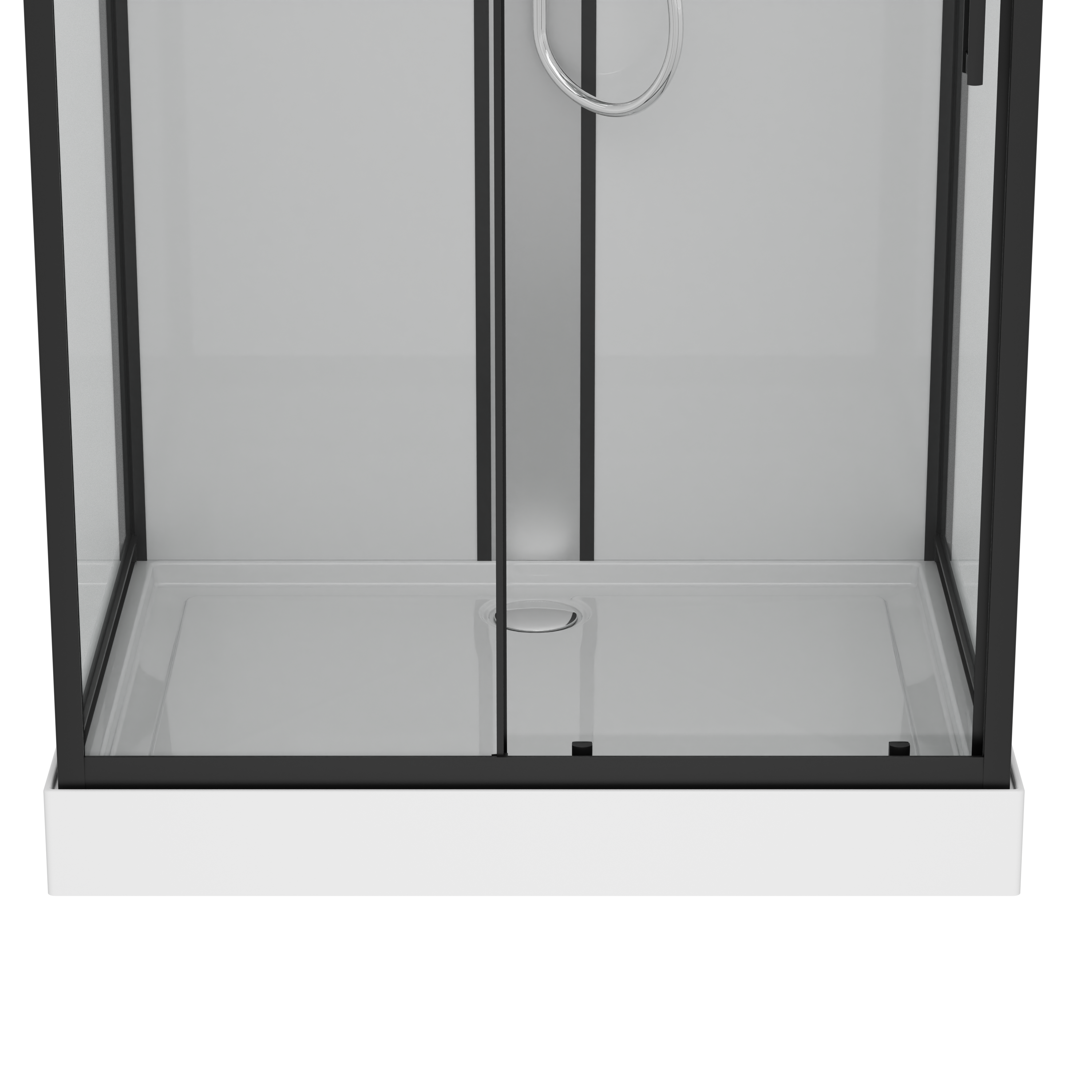 Cabina de ducha completa BOSTON BLACK - con montaje rápido 90 x 120 x 215 cm