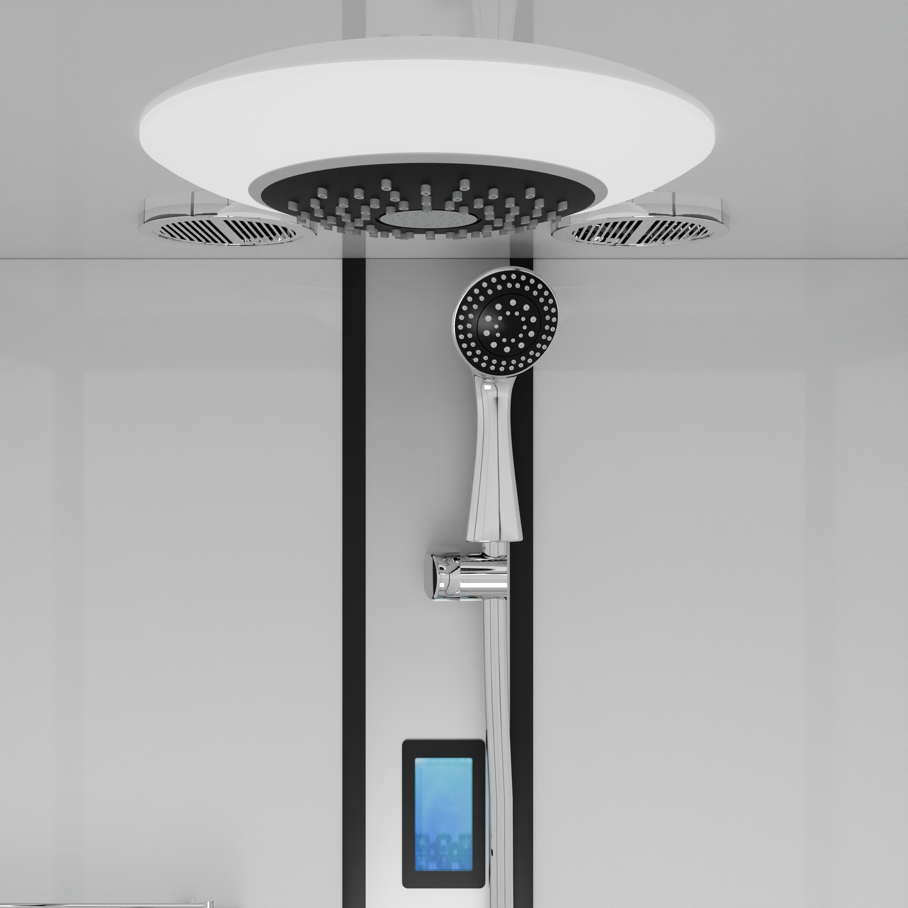 Cabina de ducha completa BOSTON BLACK - con montaje rápido 90 x 120 x 215 cm