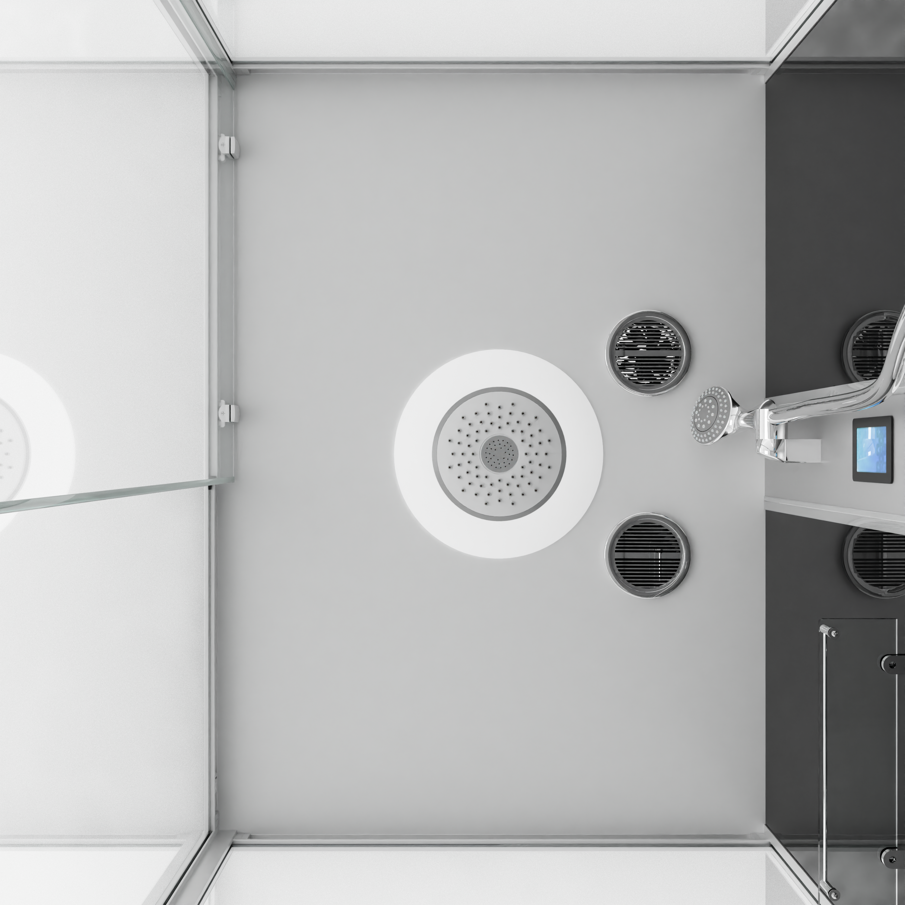 Cabina de ducha completa BOSTON - con montaje rápido 90 x 120 x 215 cm