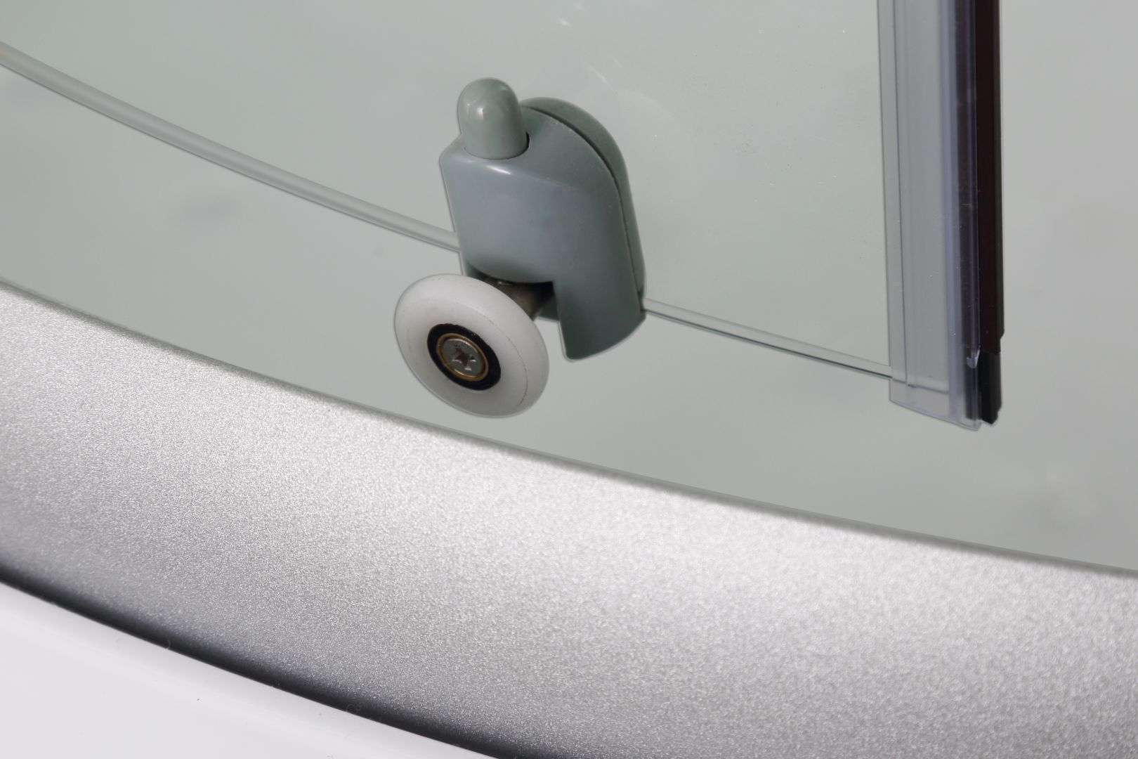 Complete shower enclosure PUNTO BLACK with quick assembly 90x90x215 cm