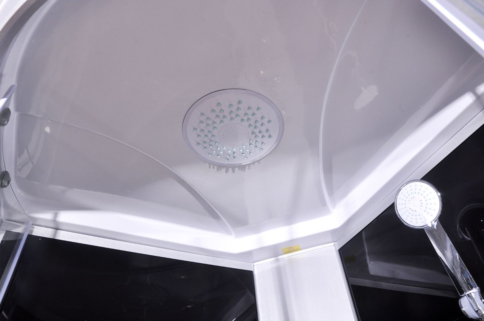 Complete shower enclosure PUNTO BLACK with quick assembly 90x90x215 cm