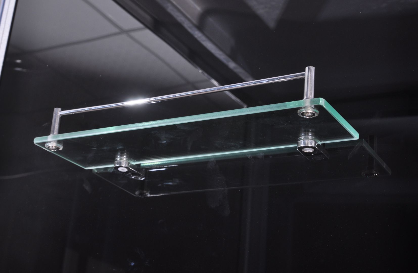 Complete shower enclosure PUNTO BLACK with quick assembly 90x90x215 cm