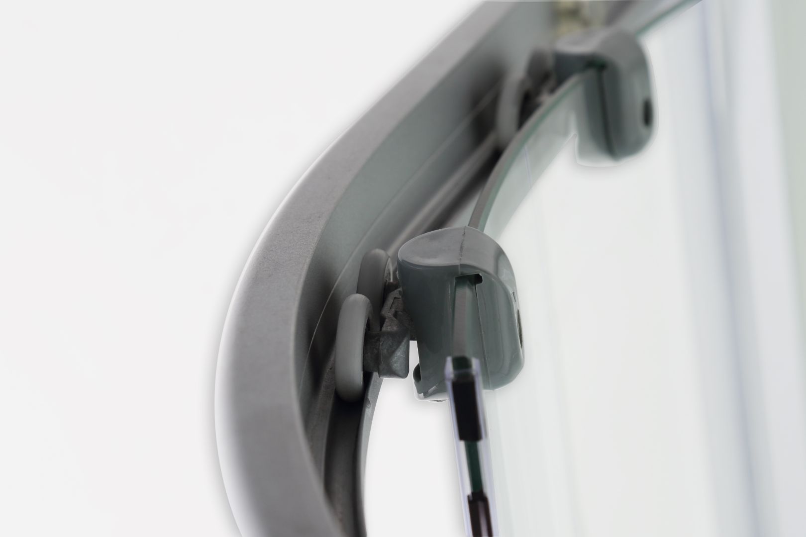 Complete shower enclosure PUNTO BLACK with quick assembly 90x90x215 cm