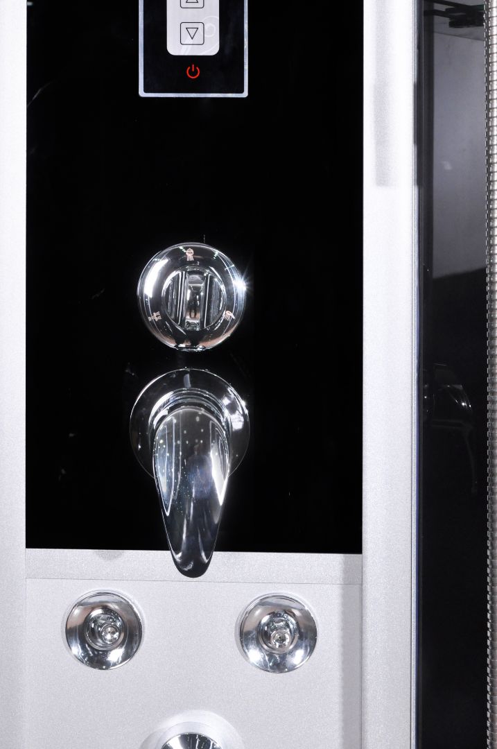 Cabina de ducha completa SCALA BLACK con montaje rápido 90x90x215 cm