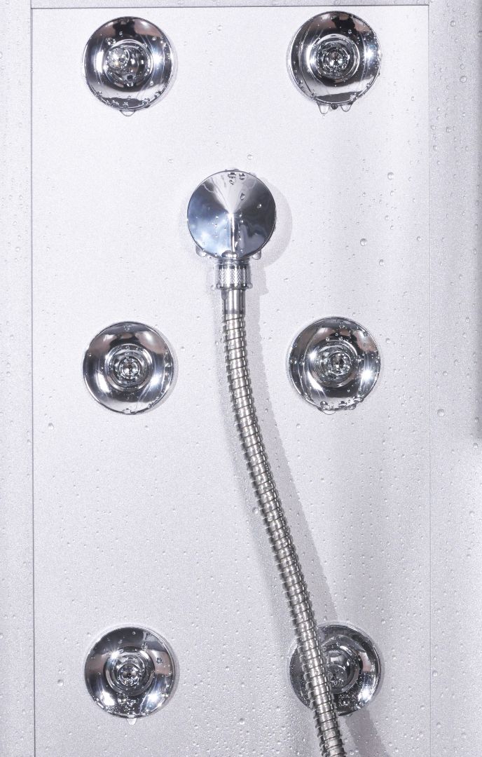 Cabina de ducha completa SCALA BLACK con montaje rápido 90x90x215 cm