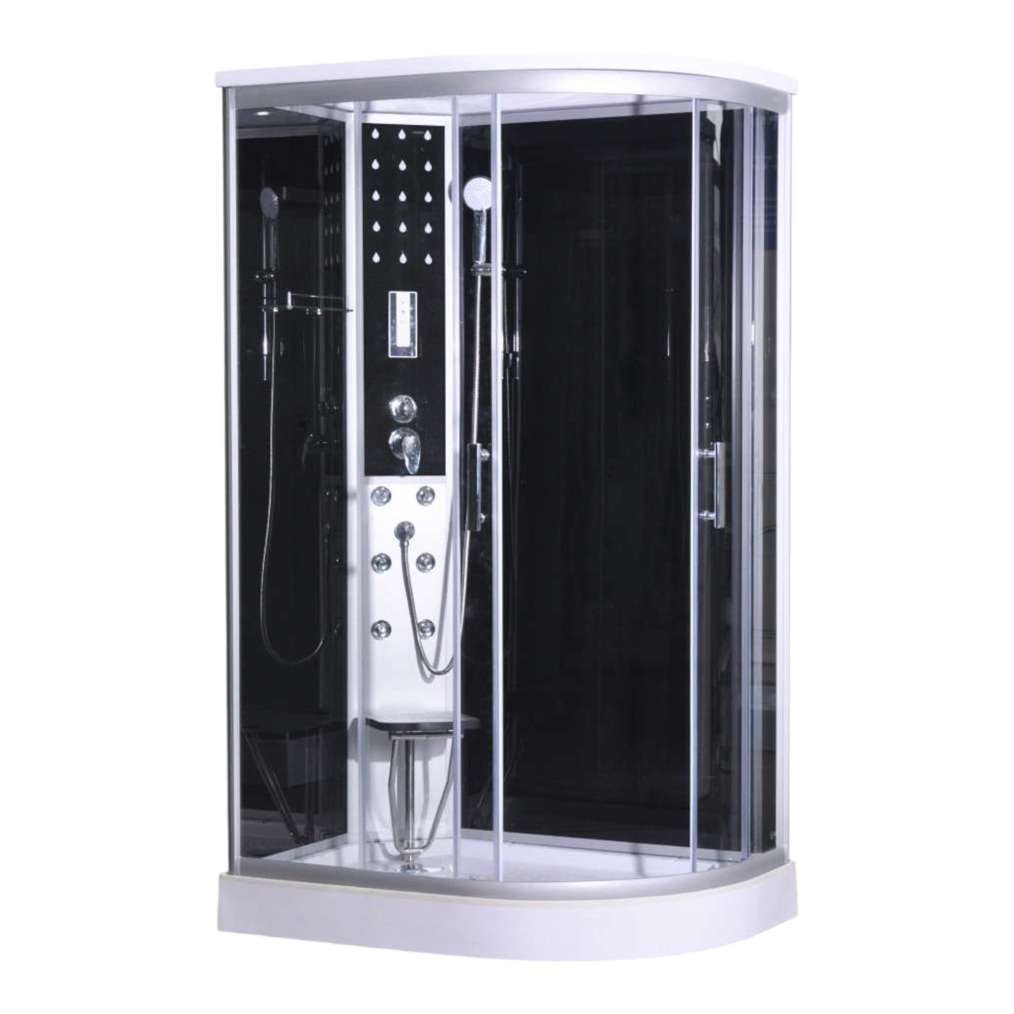 Complete shower cabin VARIO - with quick assembly 80 x 120 x 215 cm