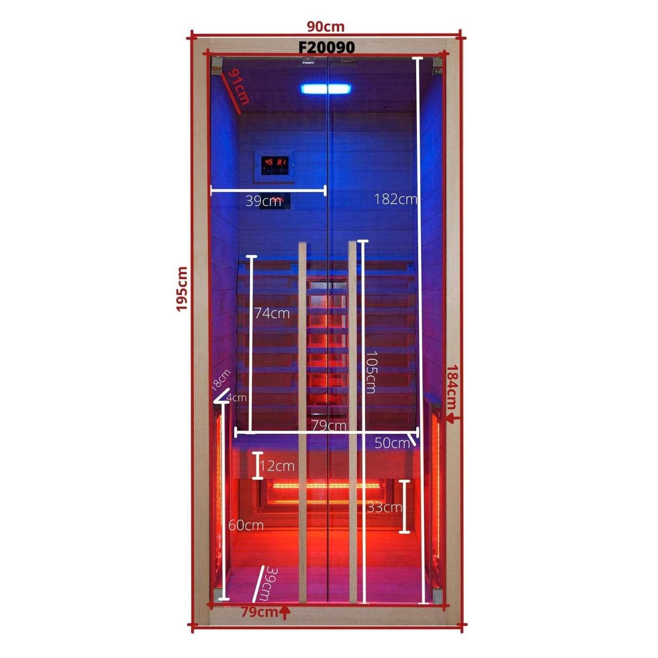 Cabina de infrarrojos FYN 1 para 1 persona