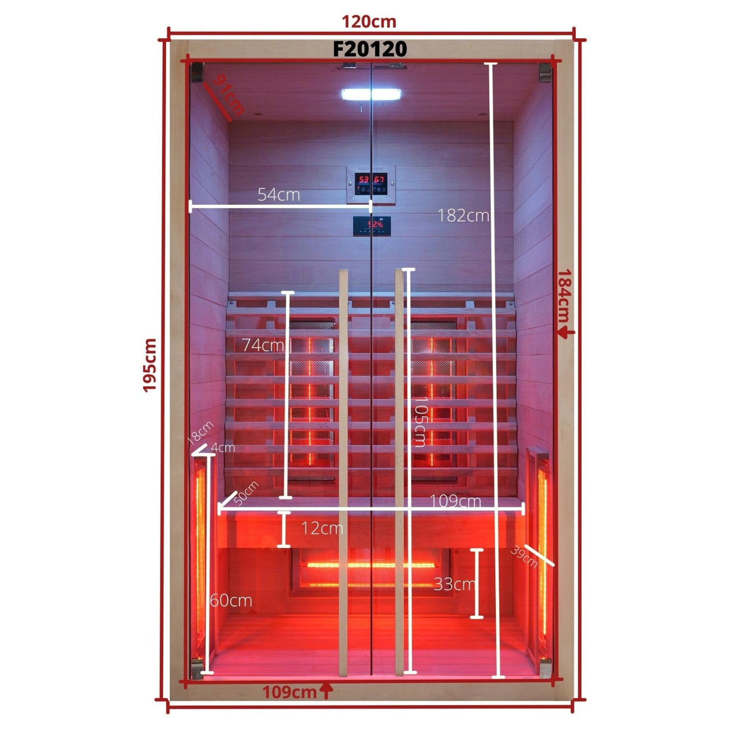 Cabina de infrarrojos FYN 2 para 2 personas