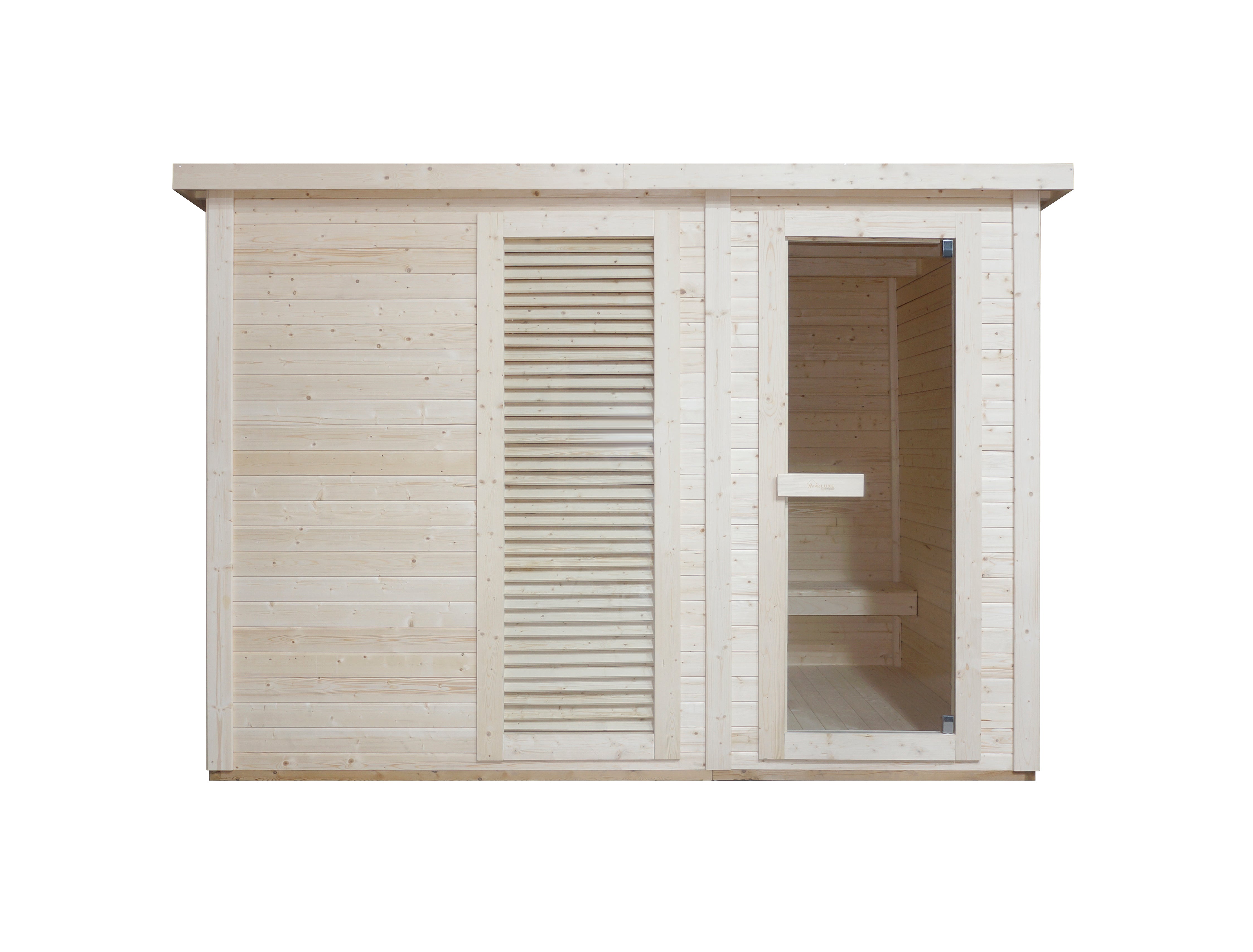 Sauna al aire libre VAASA para 4-5 personas con vestuario