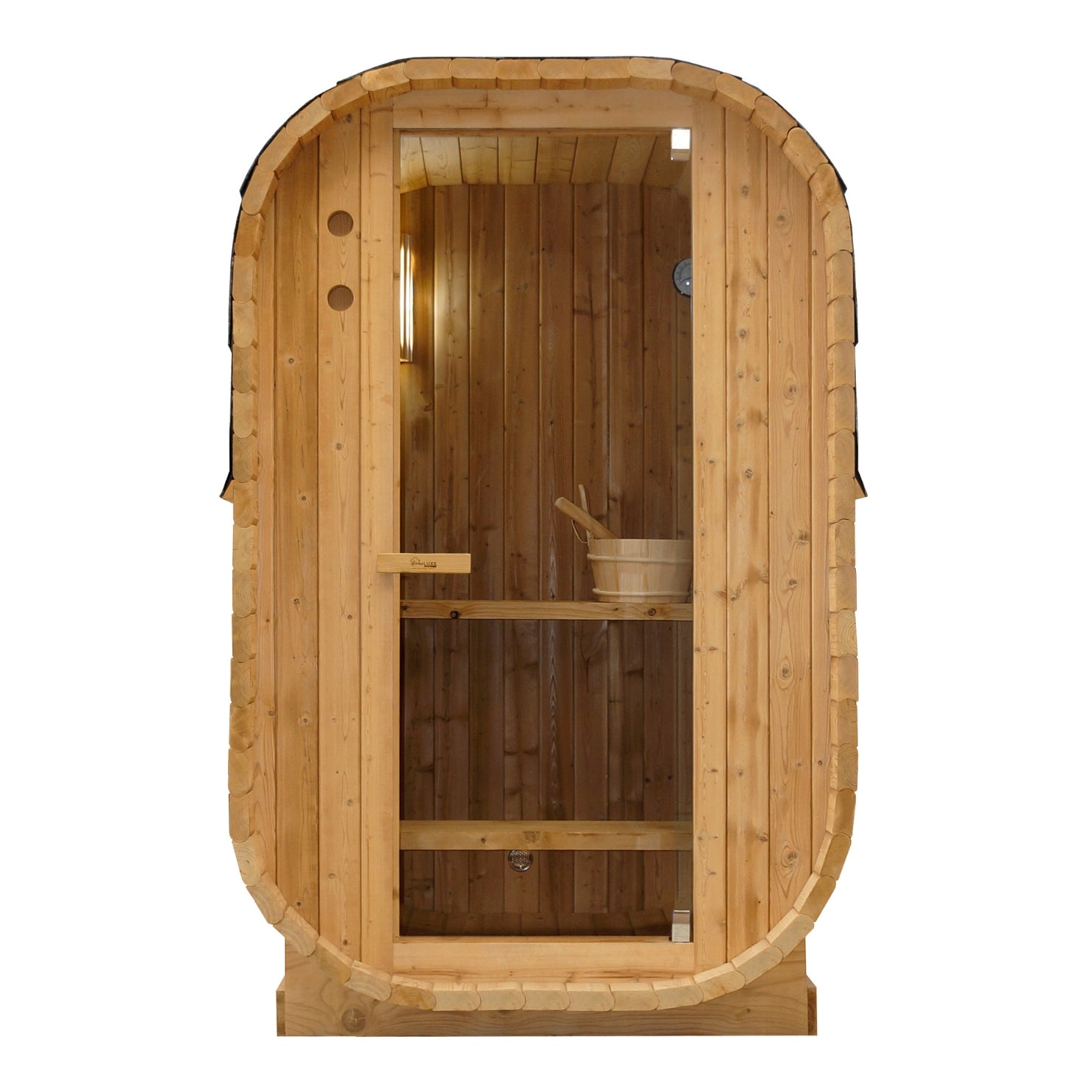 Outdoor barrel sauna LINDHOLM for 1-2 people