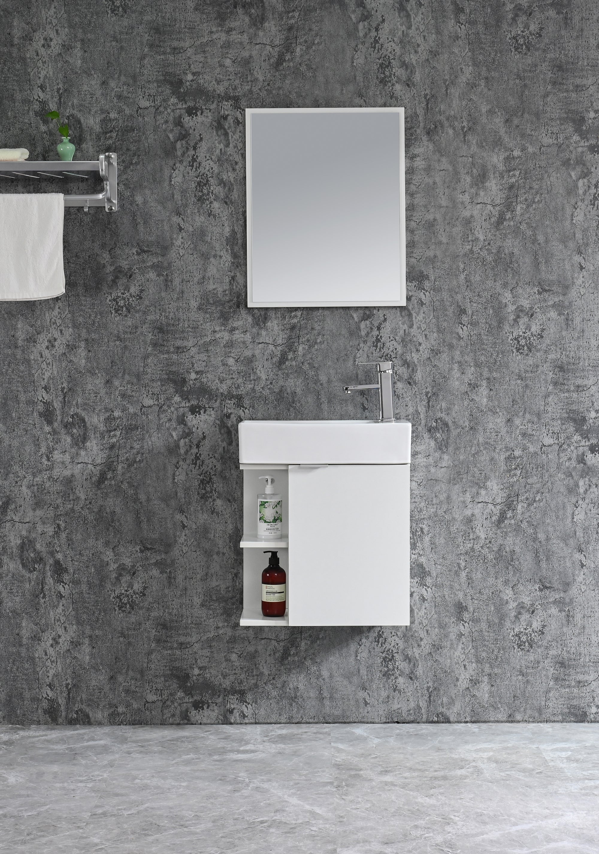 Conjunto mueble de baño PRIMAVERA 50 BLANCO