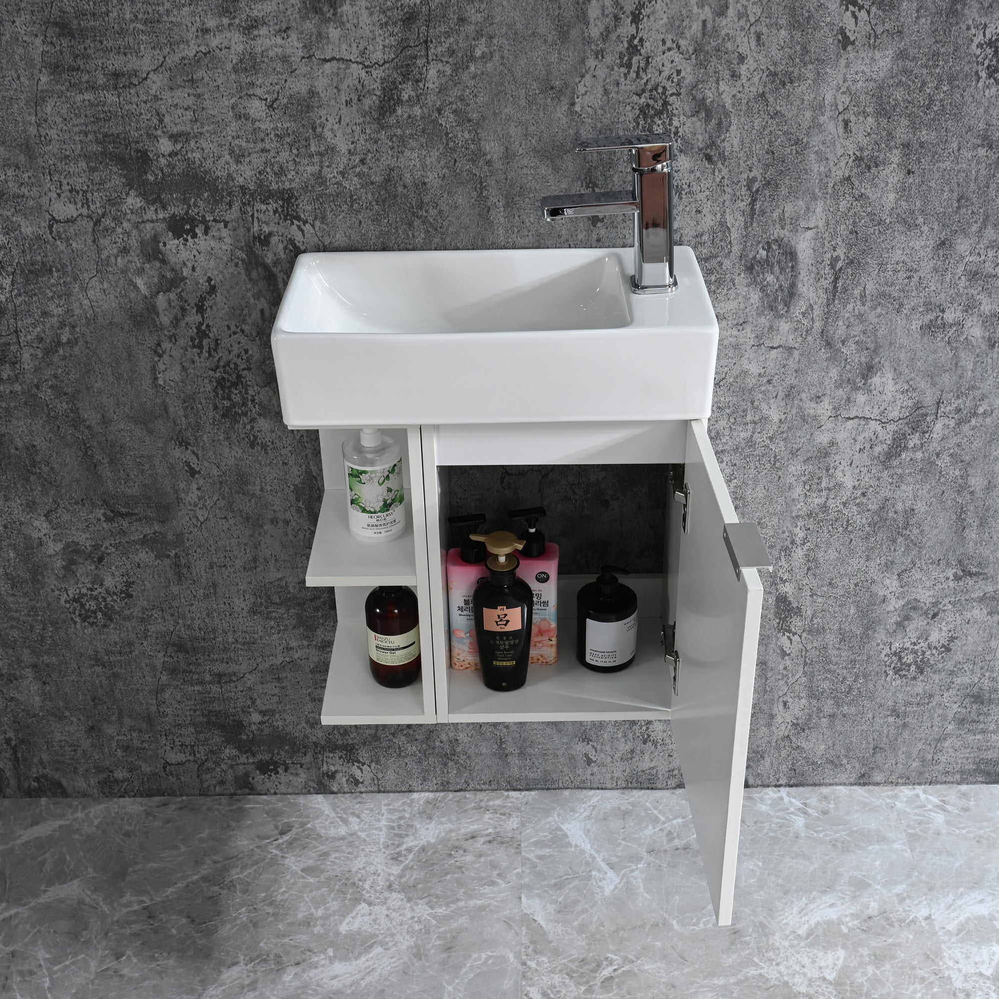 Conjunto mueble de baño PRIMAVERA 50 BLANCO
