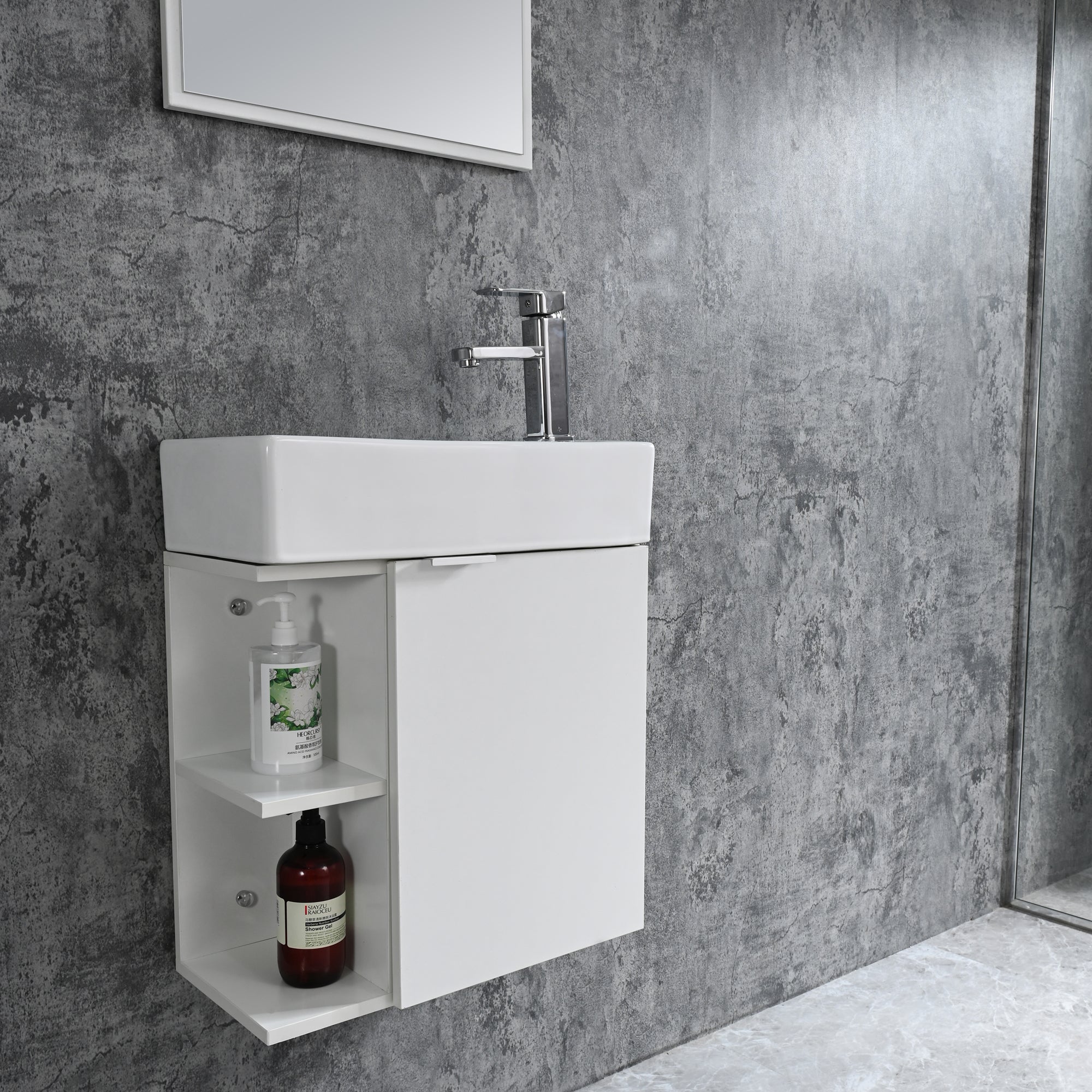 Conjunto mueble de baño PRIMAVERA 50 BLANCO