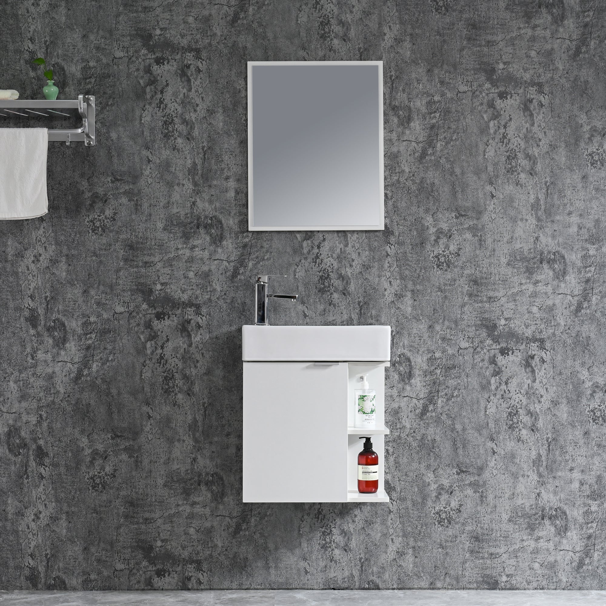 Conjunto mueble de baño PRIMAVERA 50 BLANCO