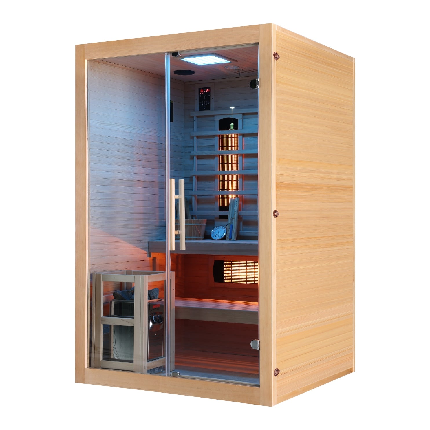 Infrared and Finnish sauna TWINCOMBI for 2 people