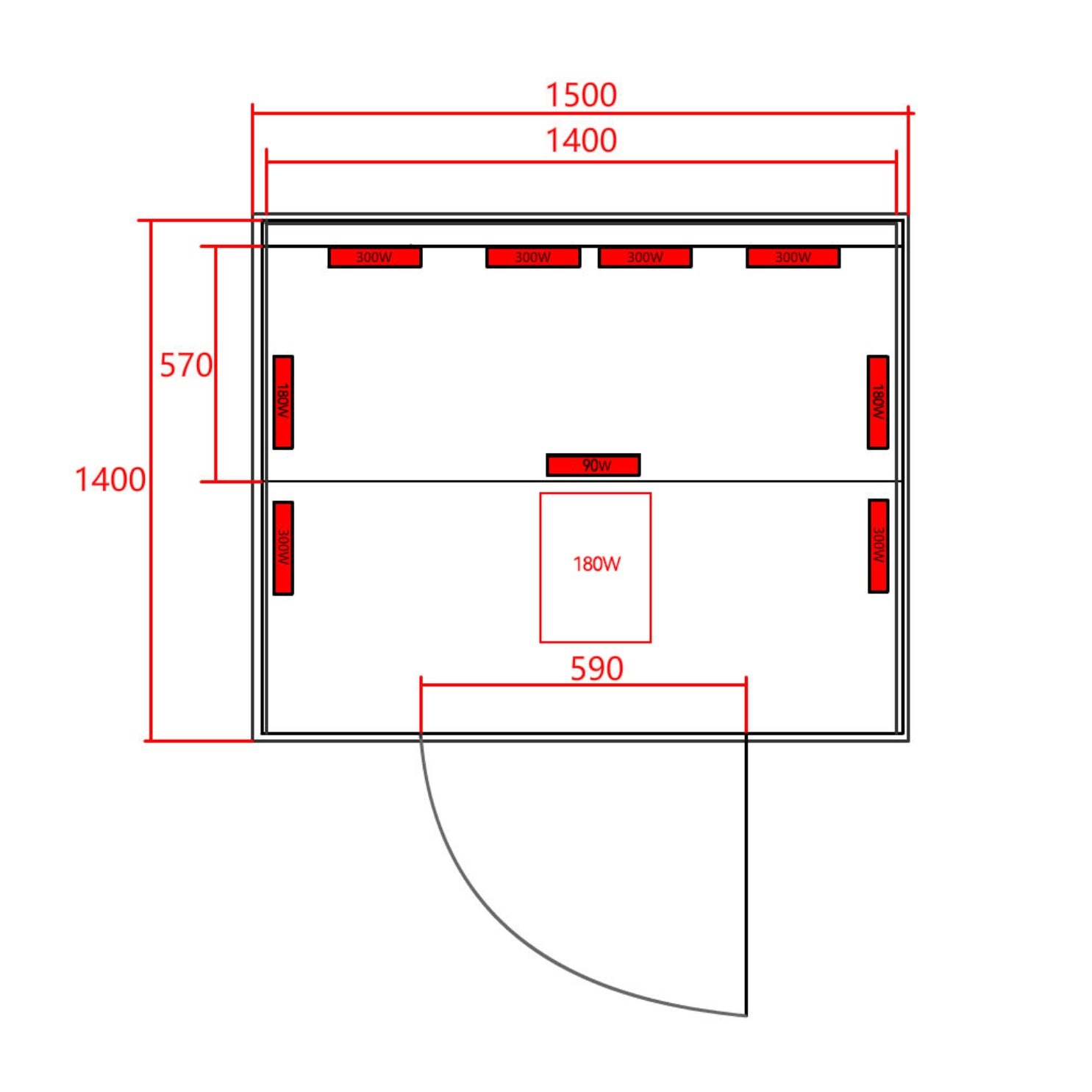 Cabina de infrarrojos OSLO para 2 personas
