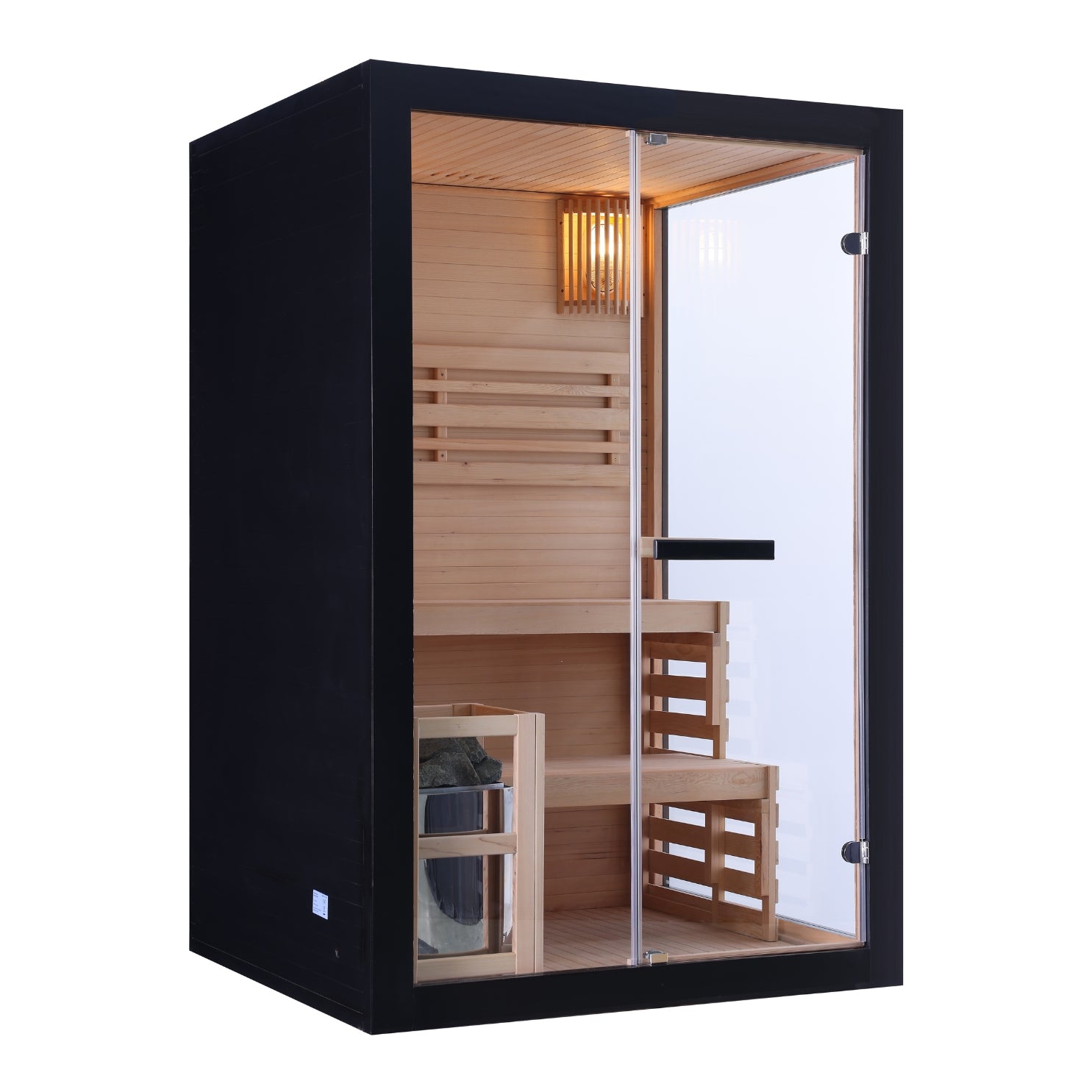 Sauna finlandesa PANORAMA NEGRO | para 2 personas