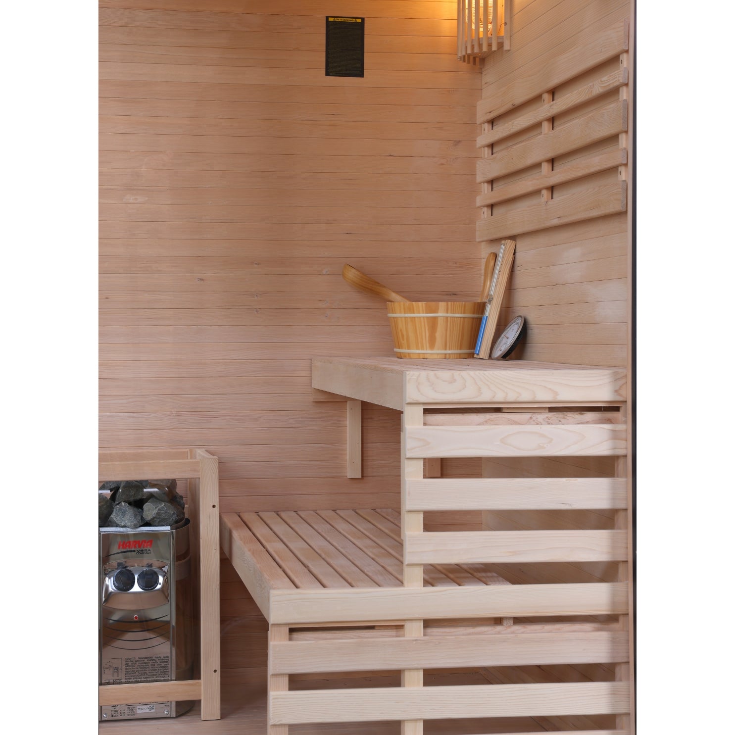 Sauna finlandesa PANORAMA NEGRO | para 2 personas