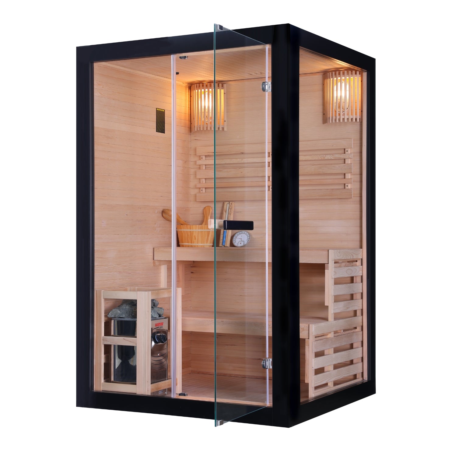 Finnish sauna PANORAMA BLACK