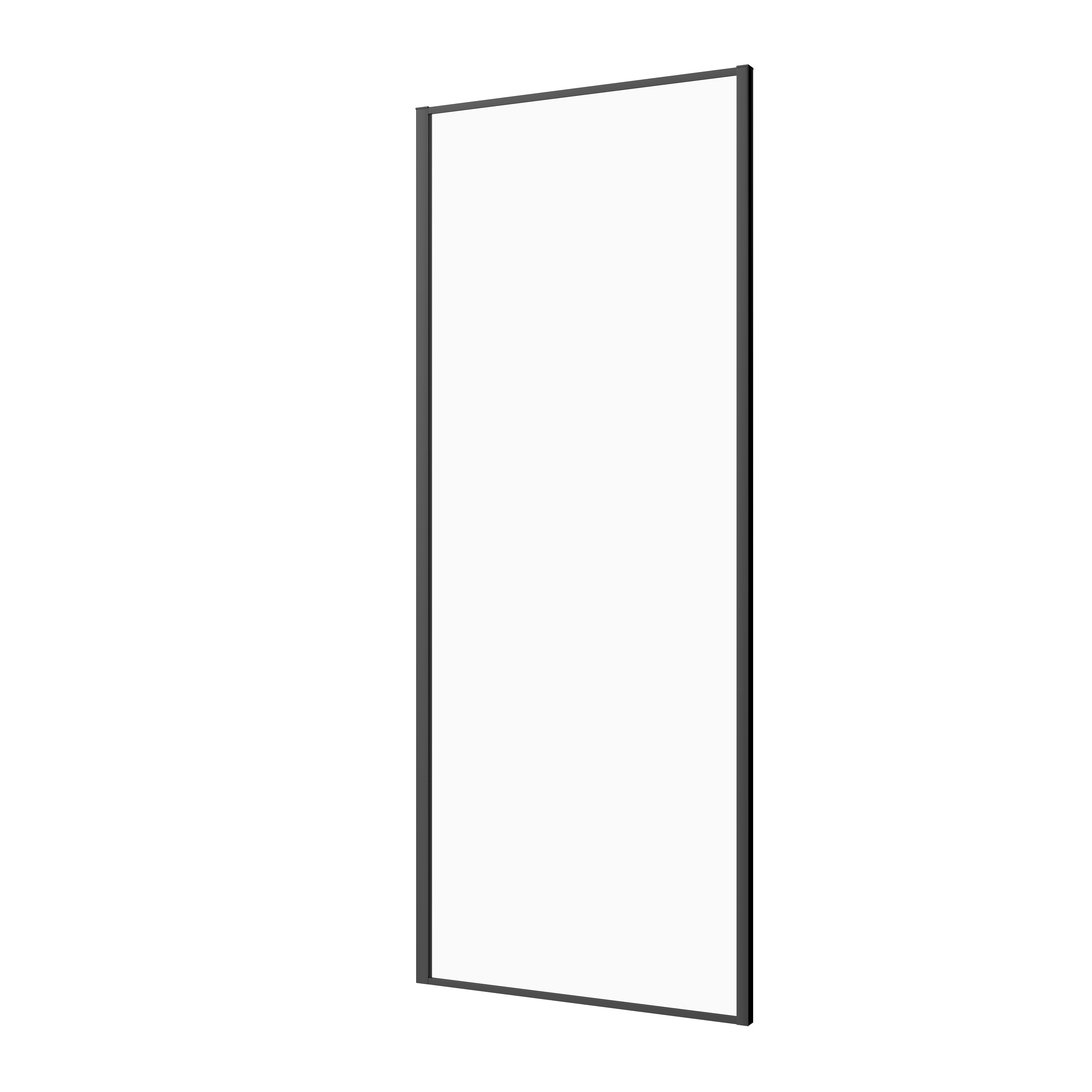Fixed glass black 6mm ESG Easy-Clean in 3 different sizes