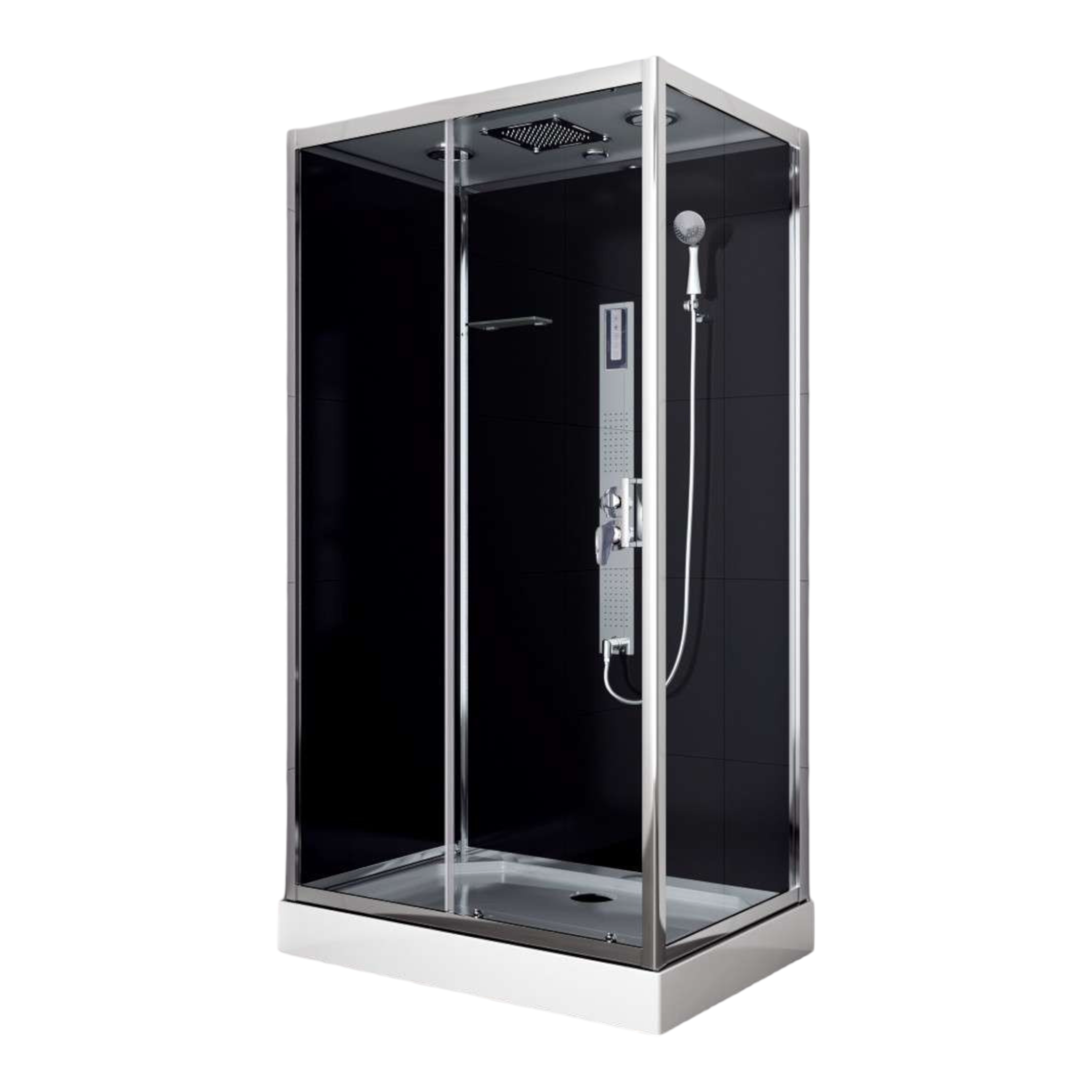 Complete shower enclosure TREND 3 with quick assembly 80x120x215 cm