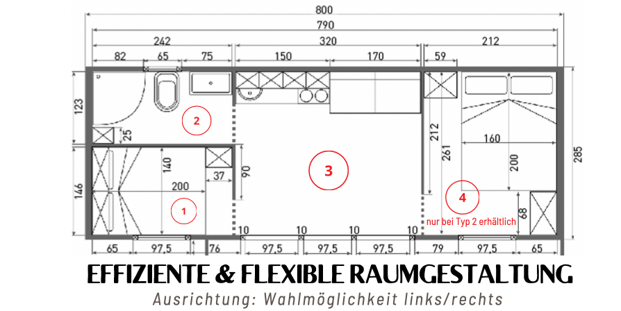 Home 36 - Tiny House Type 2 (8x3 m)
