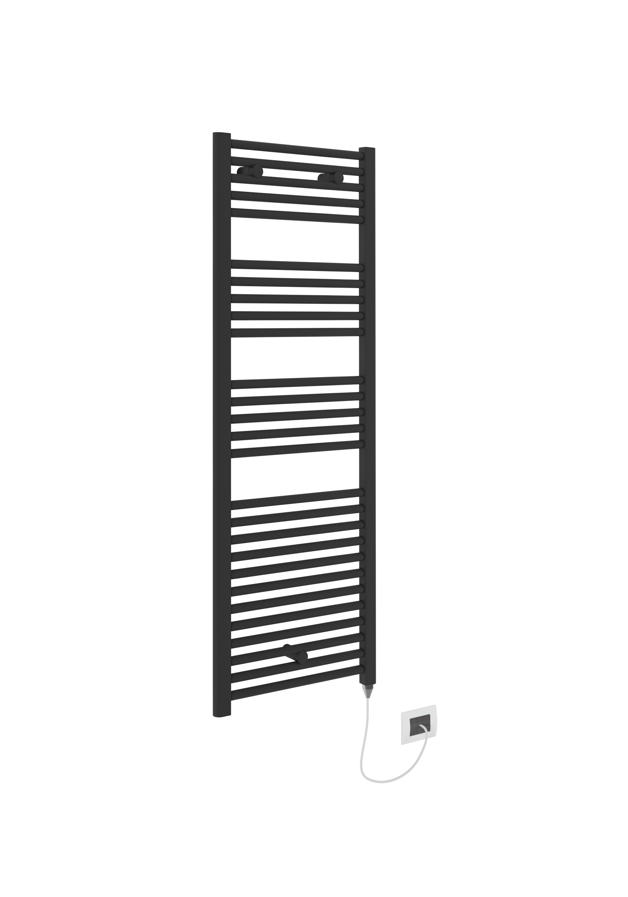 Radiador eléctrico de diseño INNSBRUCK 1375x480mm, negro mate