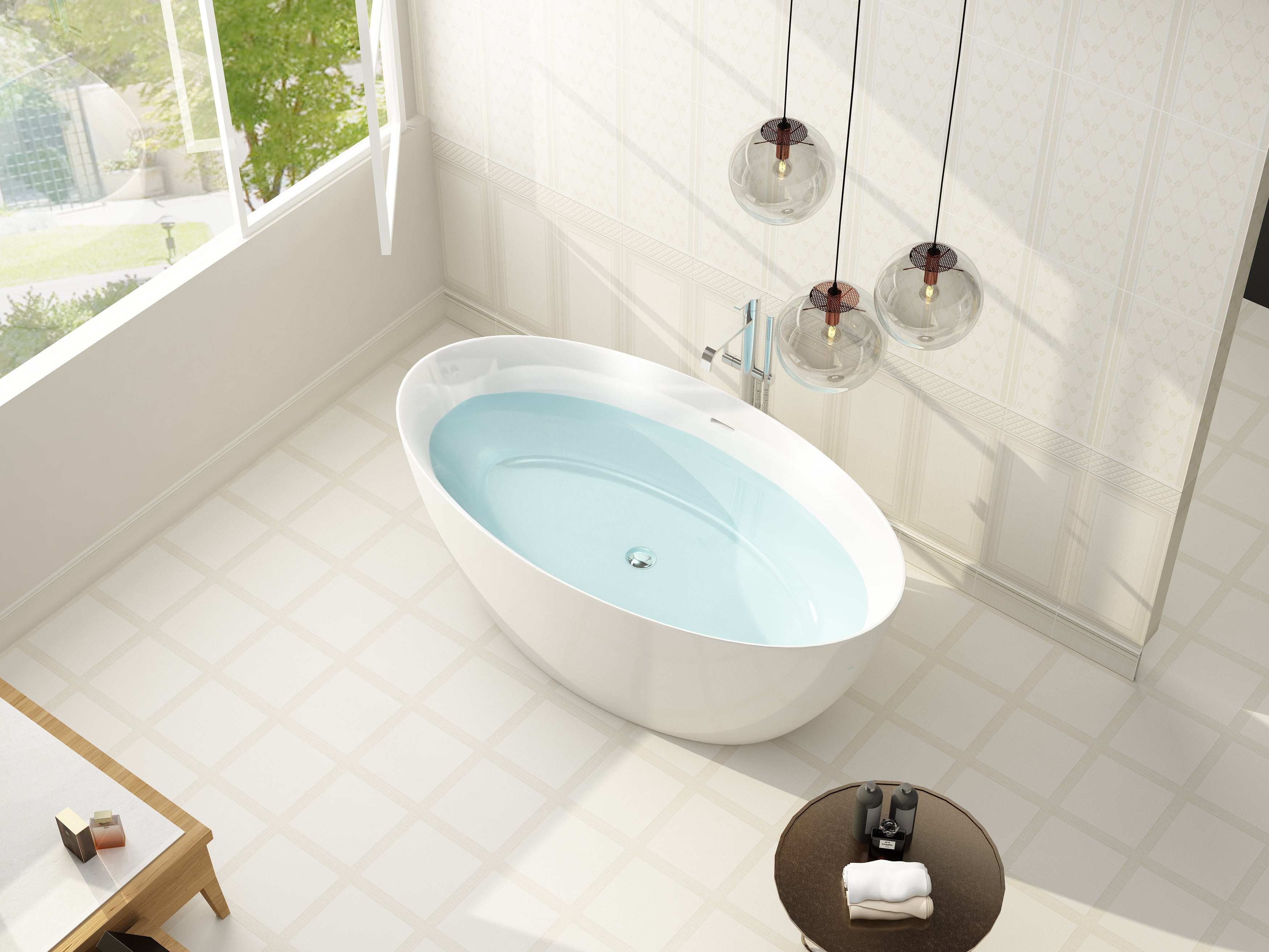 Bañera independiente MIAMI 170x82x58,5 cm