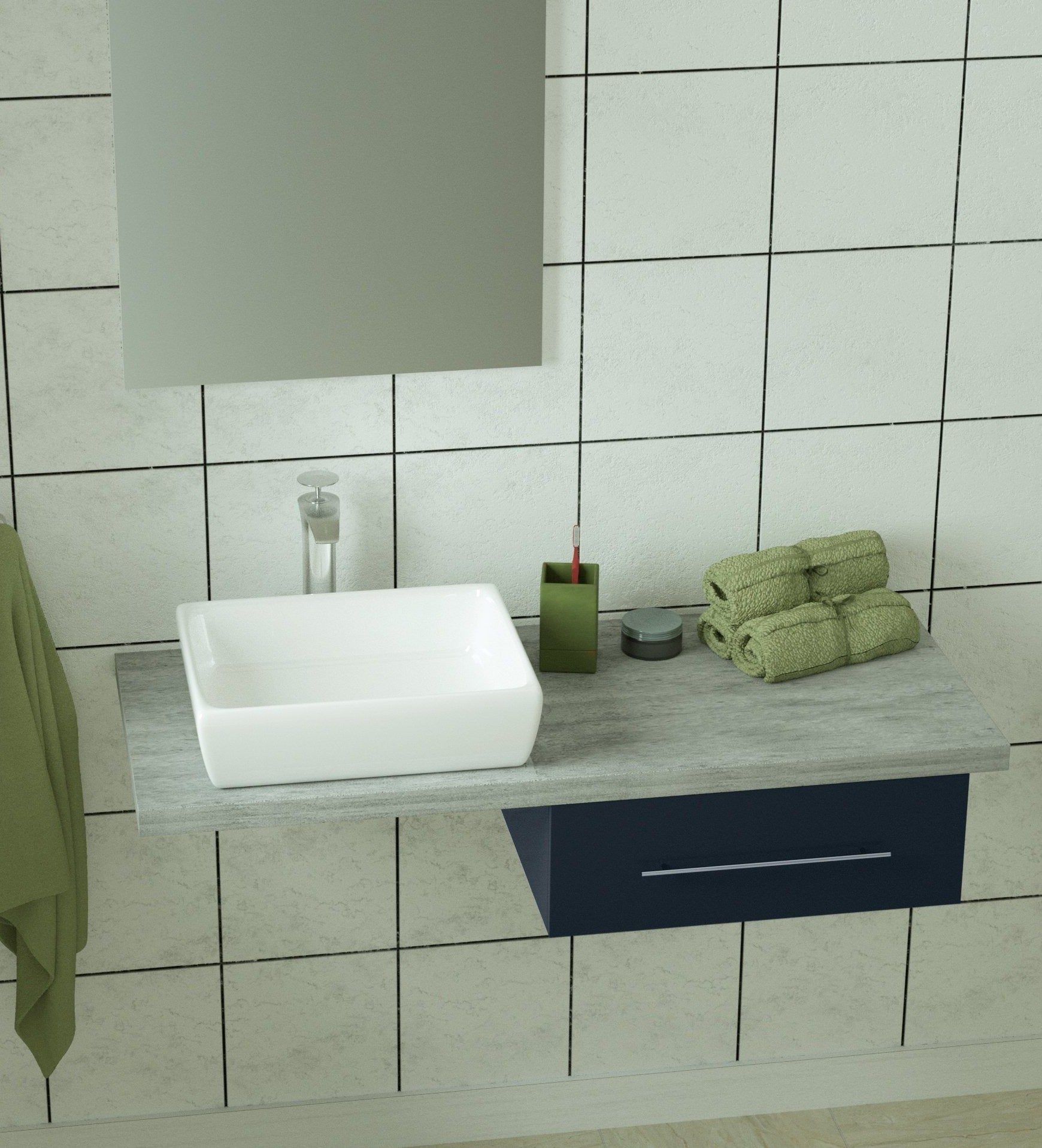 Bathroom furniture set LIVE 110/120 anthracite