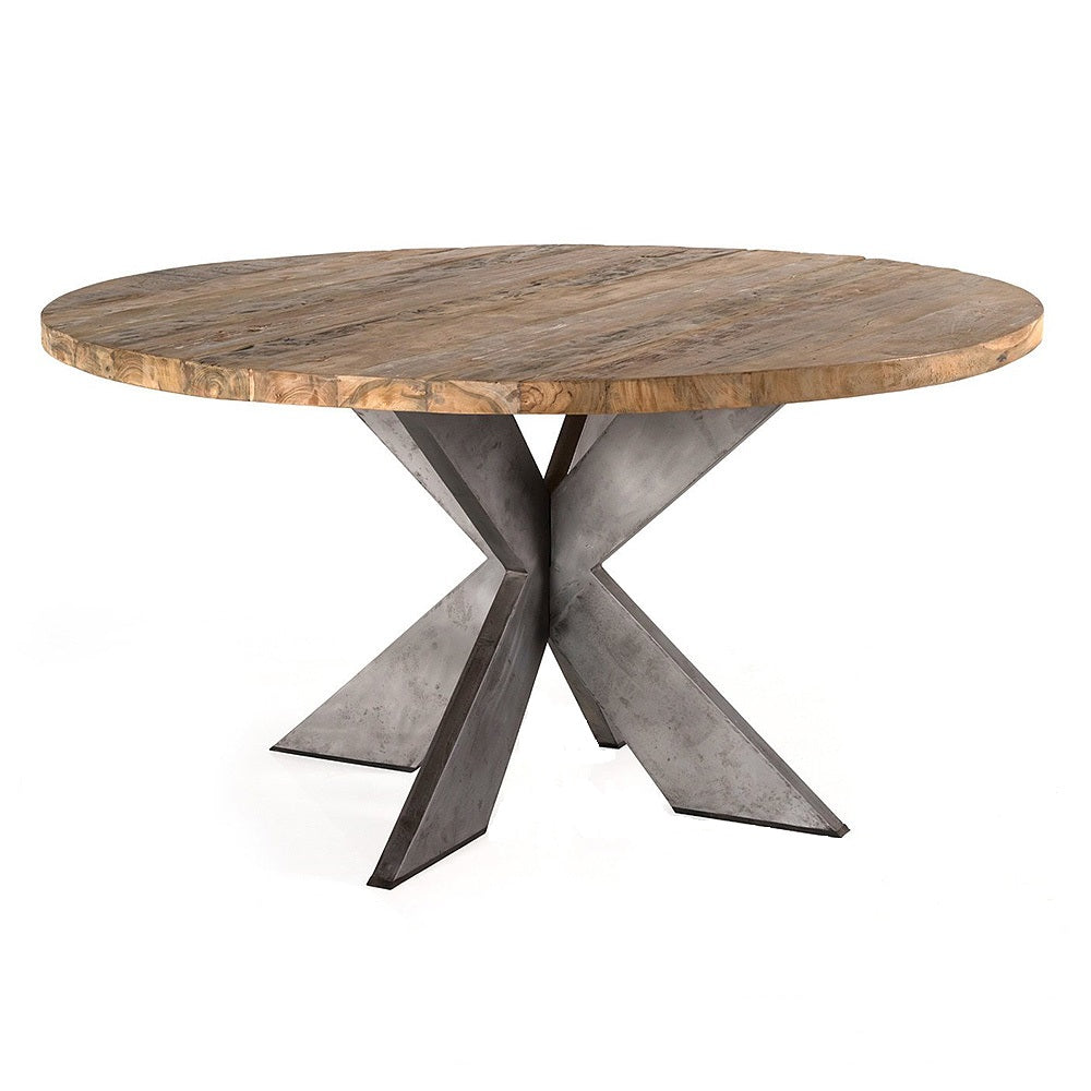 Round teak dining table Tim 140