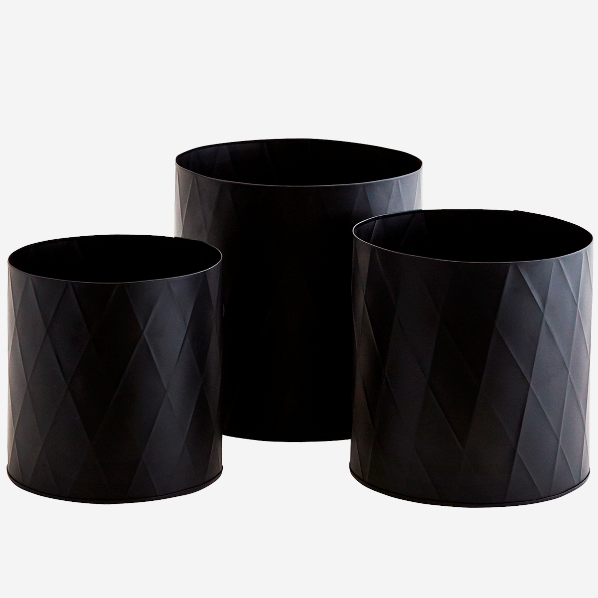 Töpfe mit Harlekin-Muster 3er Set