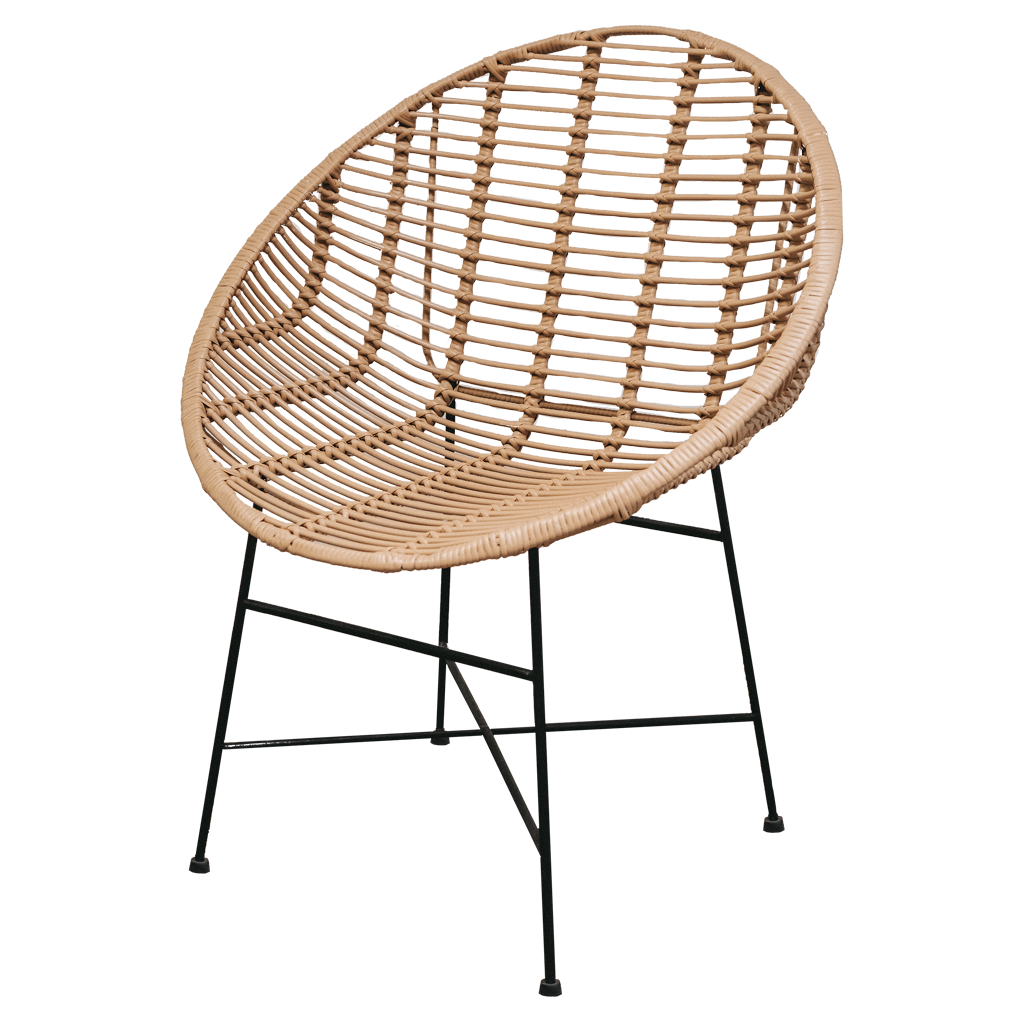 Silla de ratán Orbita