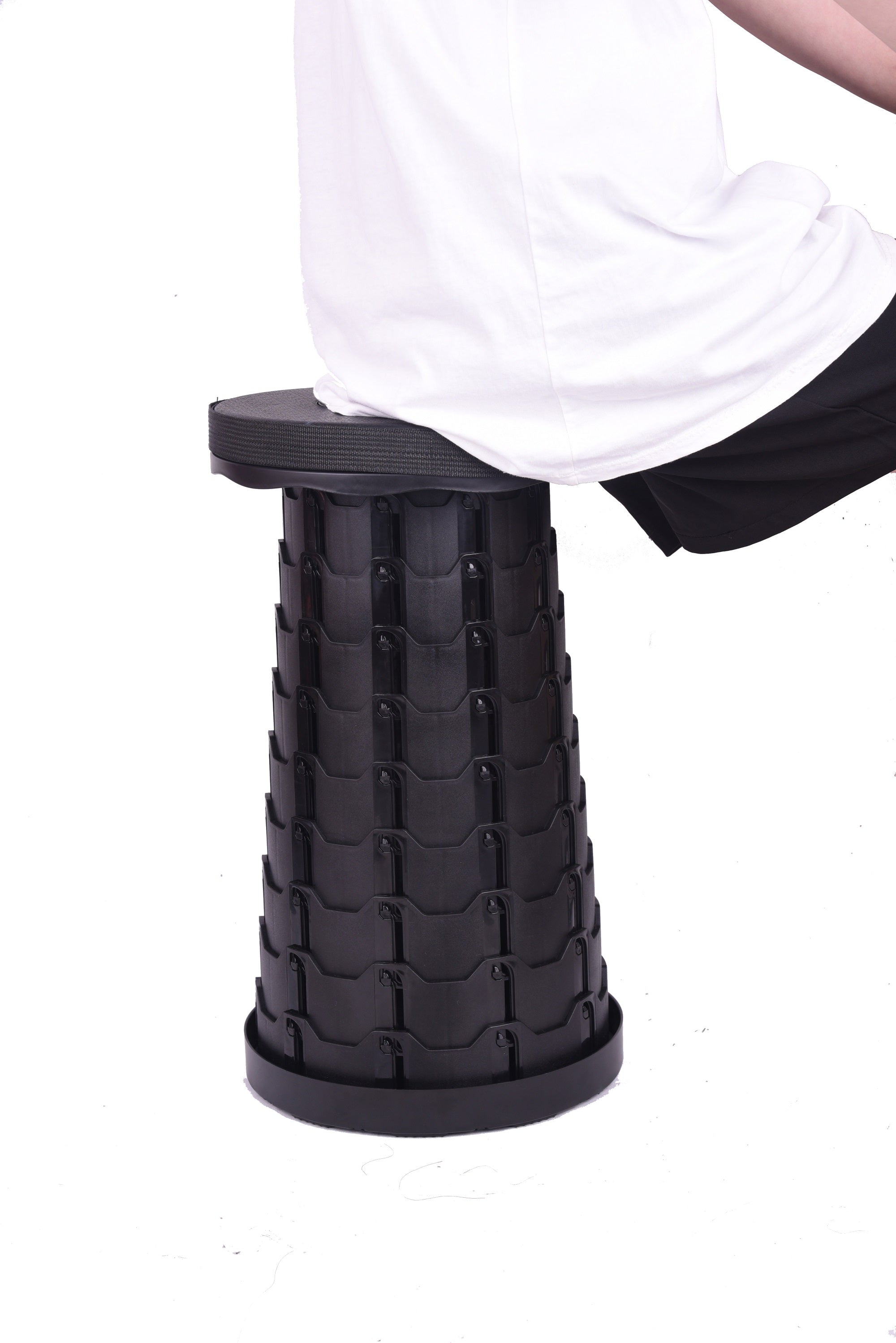 Taburete telescópico portátil con bandolera en 3 colores diferentes