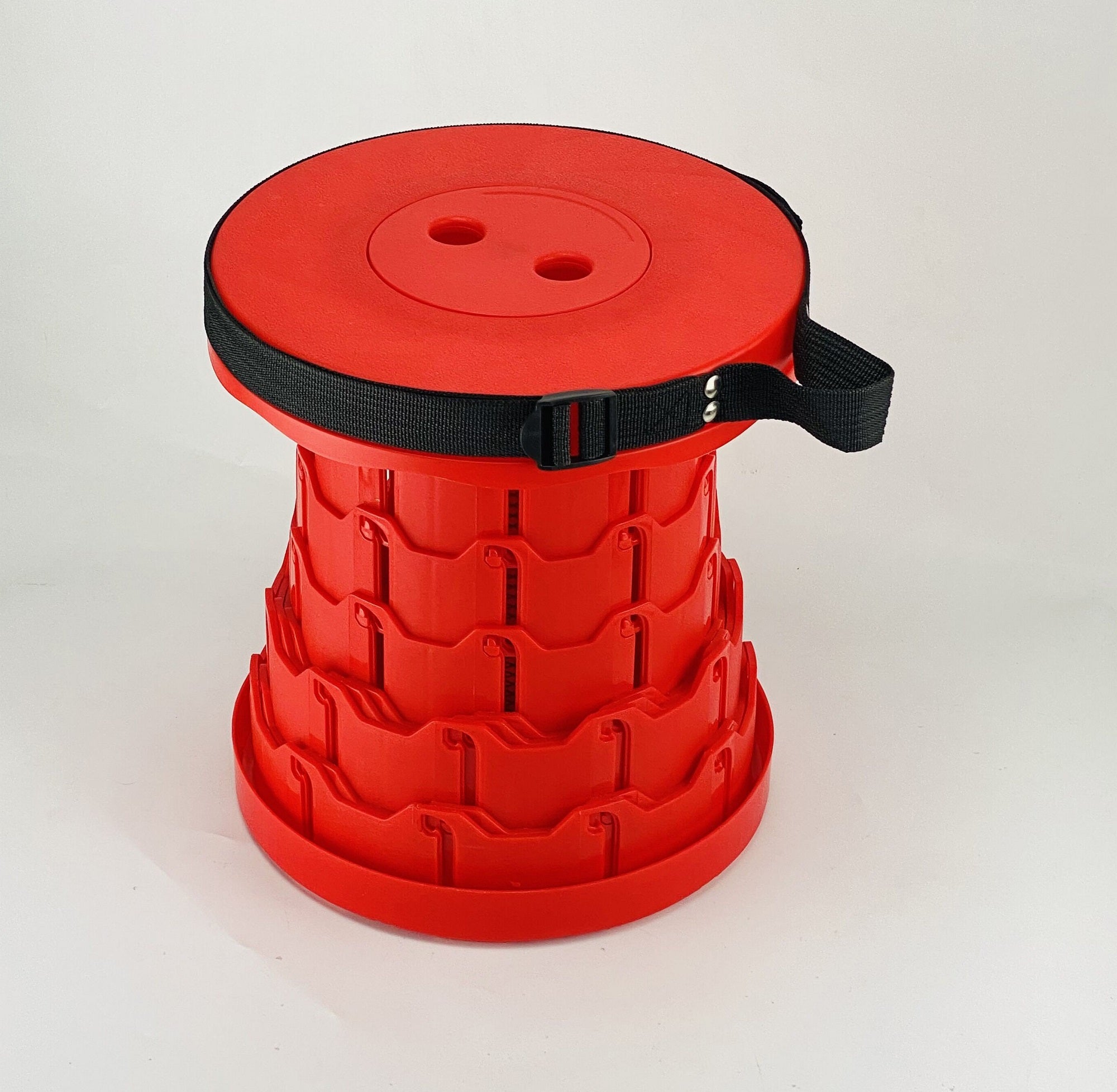 Taburete telescópico portátil con bandolera en 3 colores diferentes
