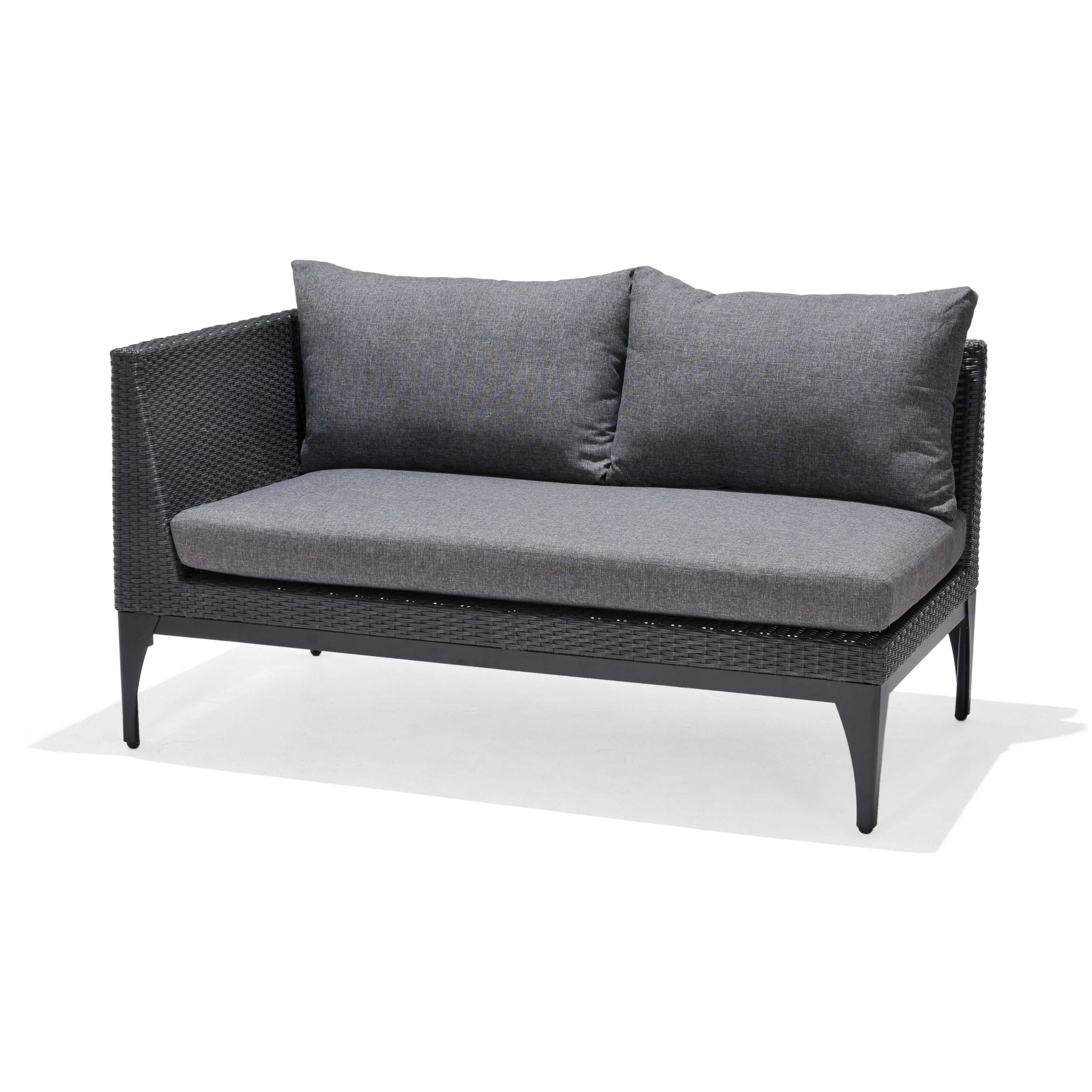 Infinity Sofa-Set inkl. Sitz- und Rückenkissen, schwarz