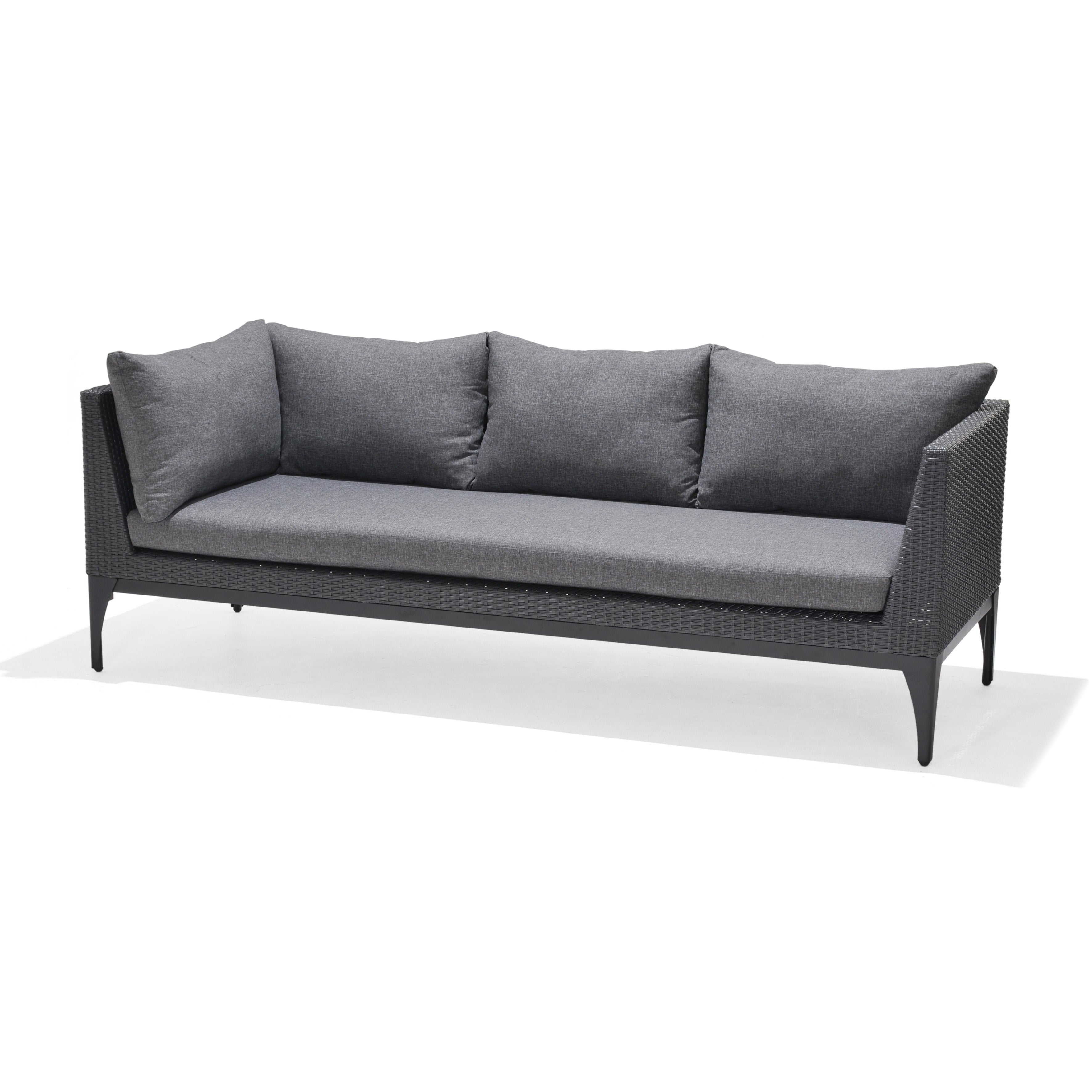 Infinity Sofa-Set inkl. Sitz- und Rückenkissen, schwarz