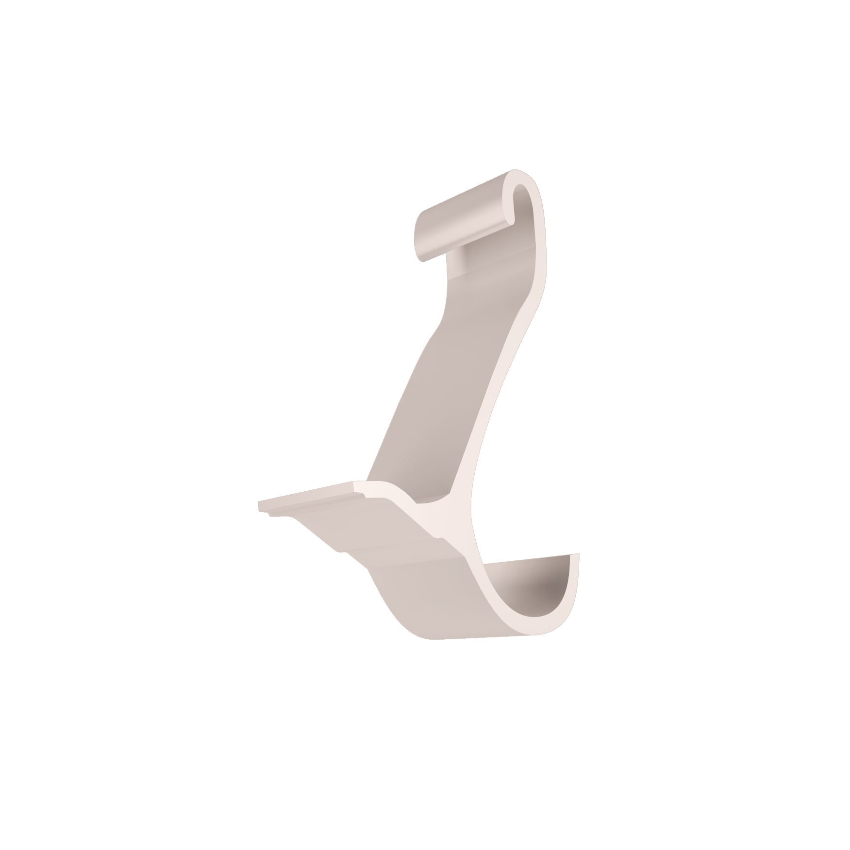 Bathrobe hook for flat tubes 2 pcs.