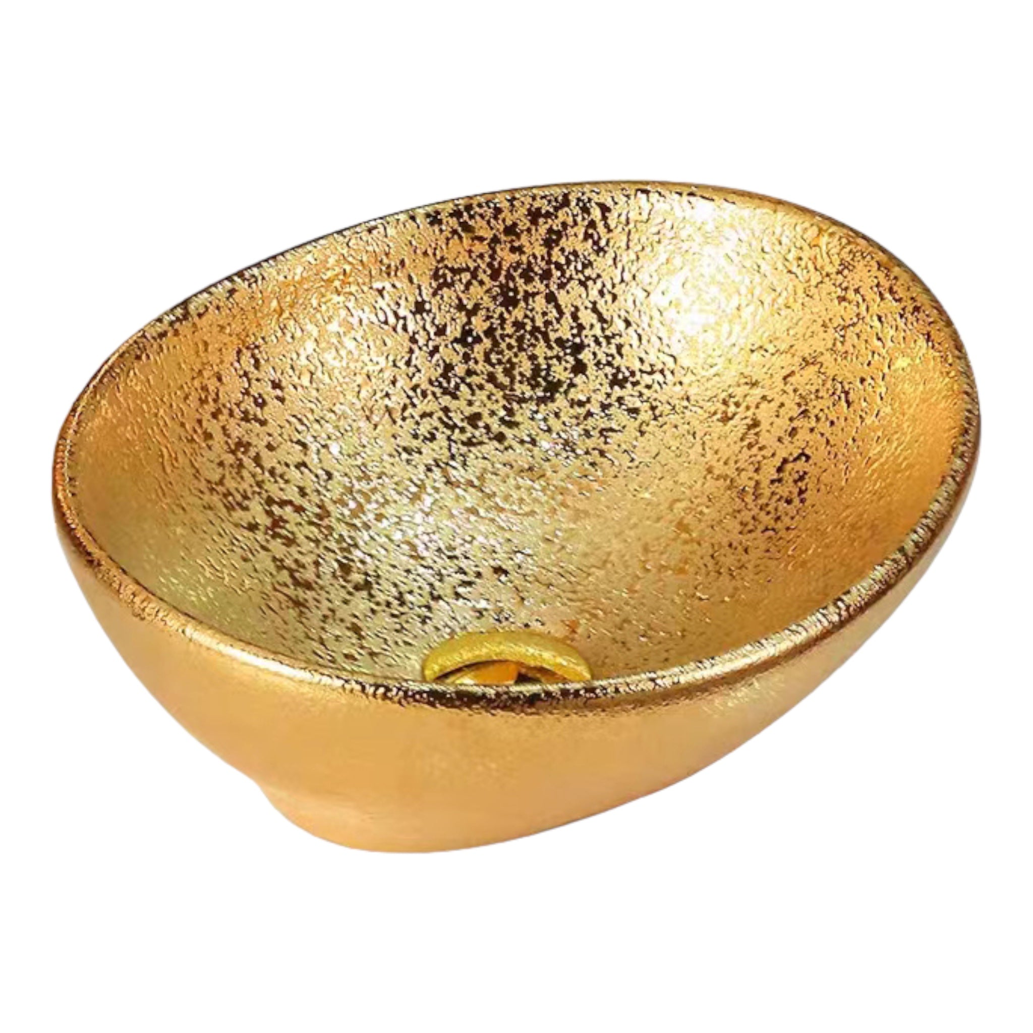 Ceramic countertop washbasin 41x34x14.5 cm | Gold