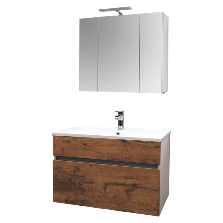 Waschbeckenunterschrank STELLA 80 EICHE ANTIK