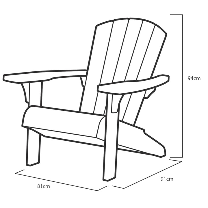 Keter Adirondack-Stuhl Troy Grau