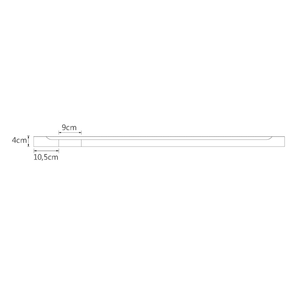 Duschwanne ABS Rechteckig 80x100 cm