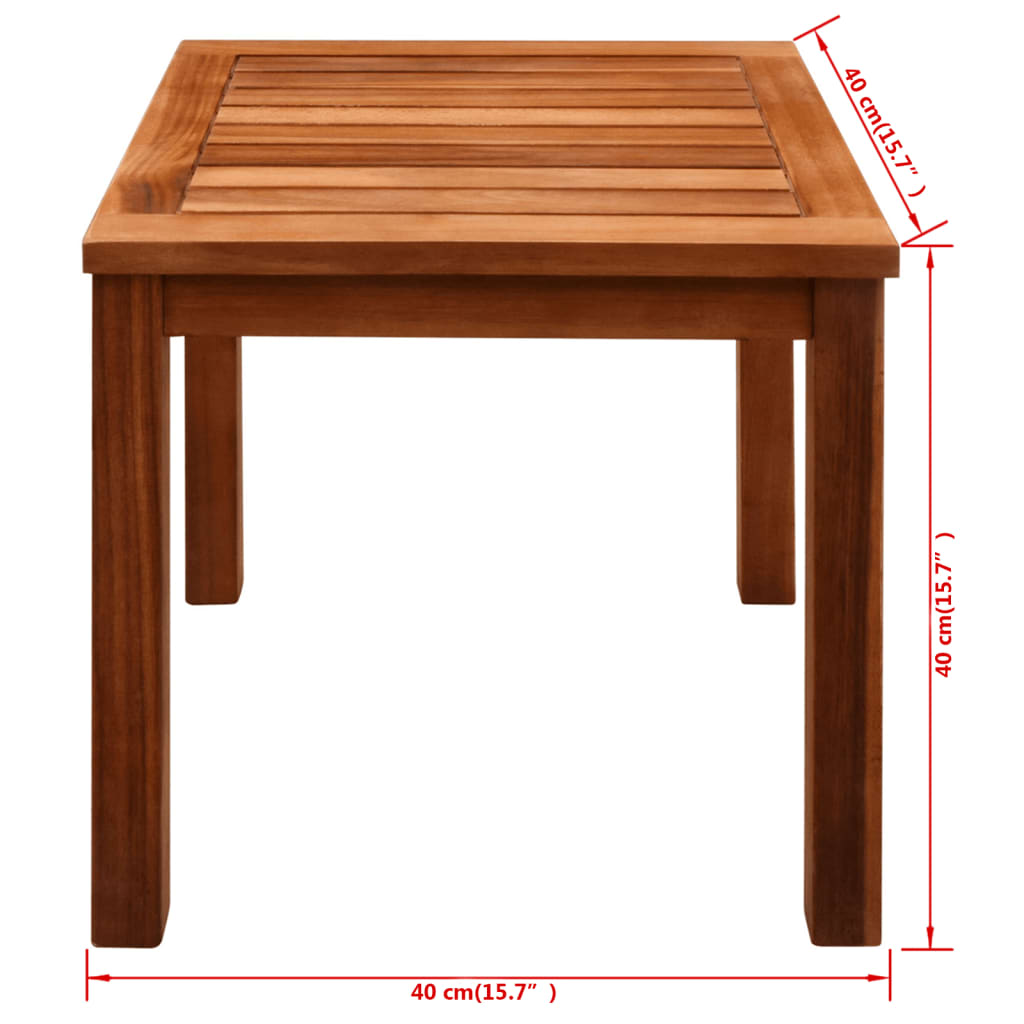 Sonnenliegen 2 Stk. mit Tisch Akazie Massivholz und Textilene